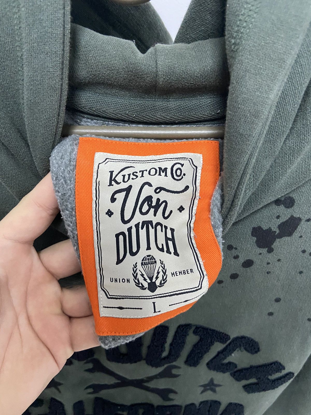 Vintage × Von Dutch Von Dutch Vintage Hoodie Big Logo Airborne Style Y2K Size US L / EU 52-54 / 3 - 8 Thumbnail