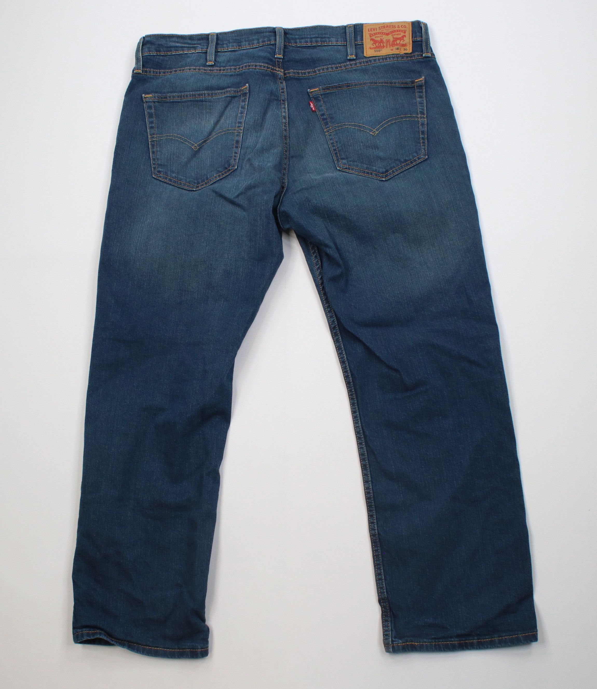 Levi's Vintage Y2K Levis 559 Straight Wide Leg Denim Jeans Blue Size US 32 / EU 48 - 9 Thumbnail