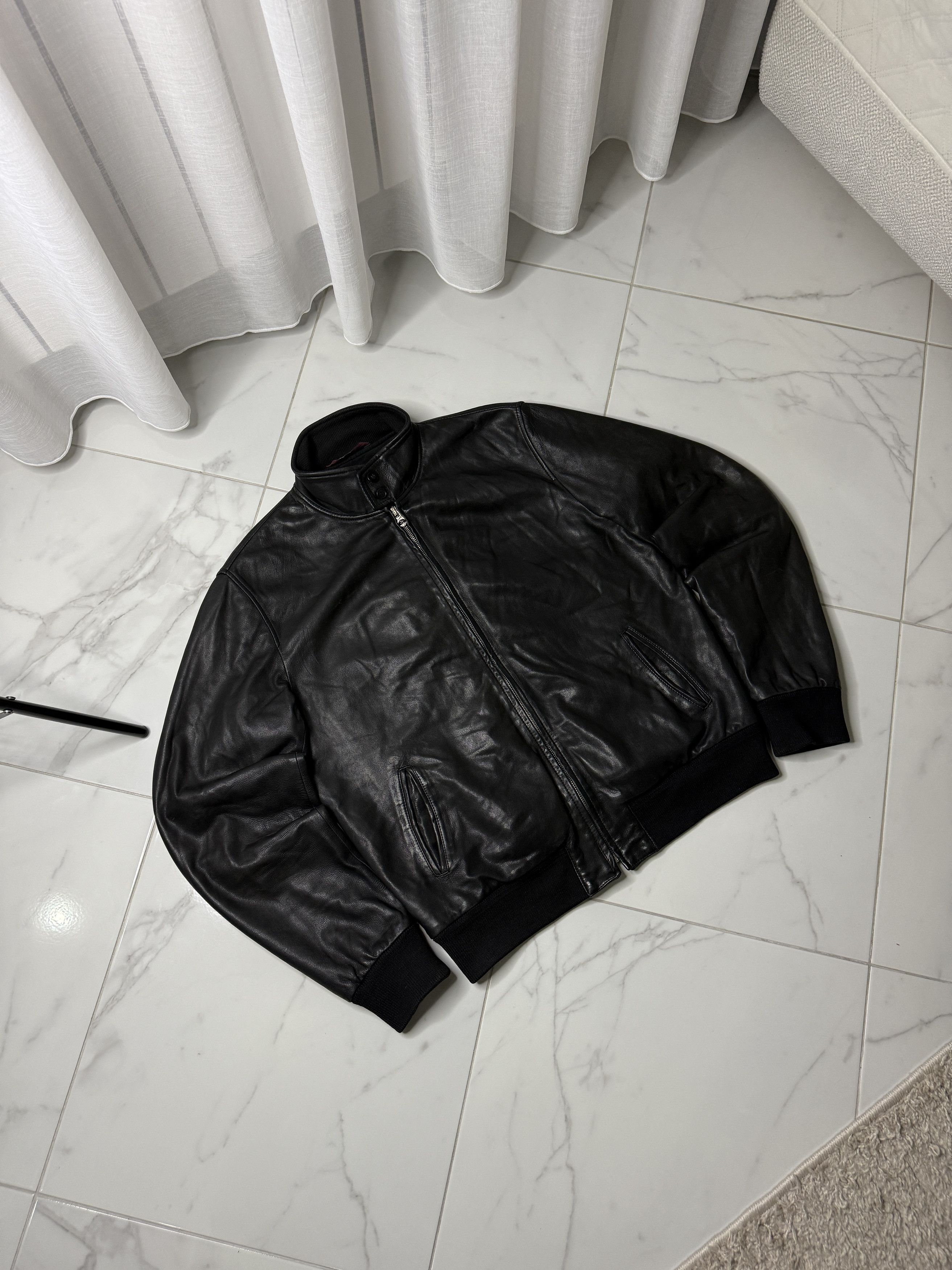Stewart & Strauss Stewart nuvola montana vintage black leather jacket men’s Size US XL / EU 56 / 4 - 2 Thumbnail