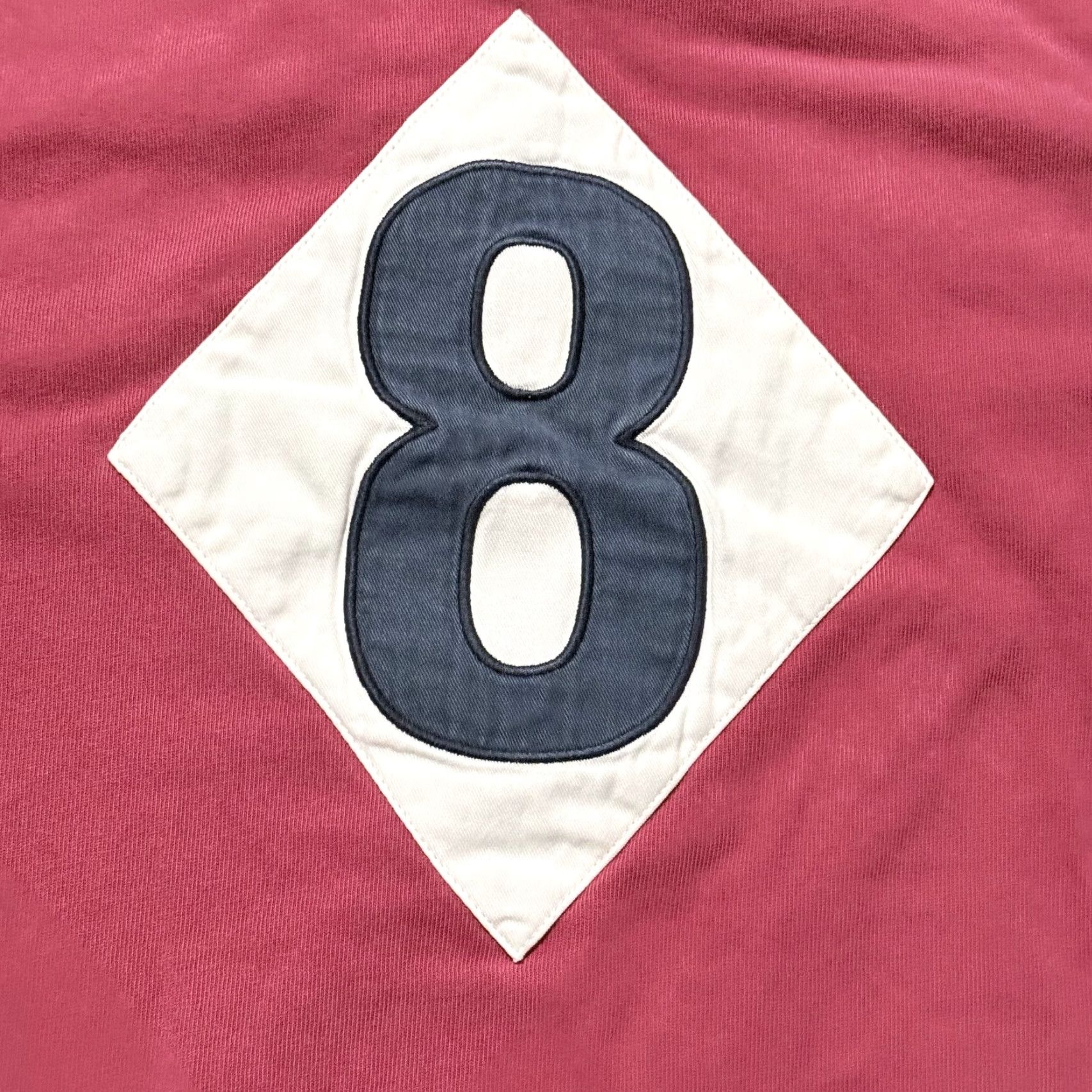 Tommy Hilfiger VINTAGE Tommy Hilfiger Polo Rugby Shirt Red Navy Long Sleeve Large Shirt Men Classic Baseball/ Rugby? Size US L / EU 52-54 / 3 - 7 Thumbnail
