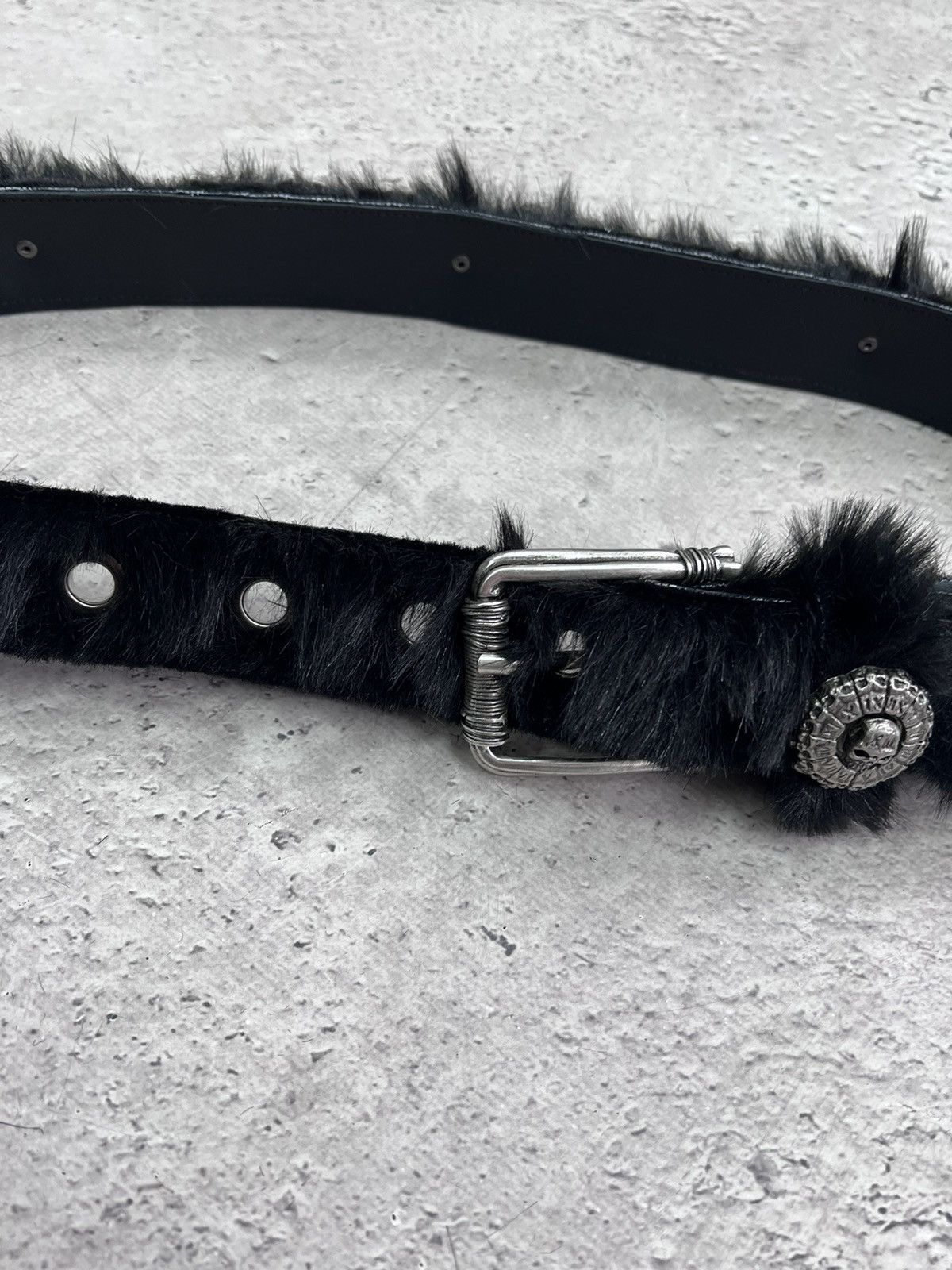 Hysteric Glamour × If Six Was Nine VINTAGE AVANT-GARDE GOTHIC LEATHER BELT RICK OWENS STYLE Size ONE SIZE - 7 Thumbnail