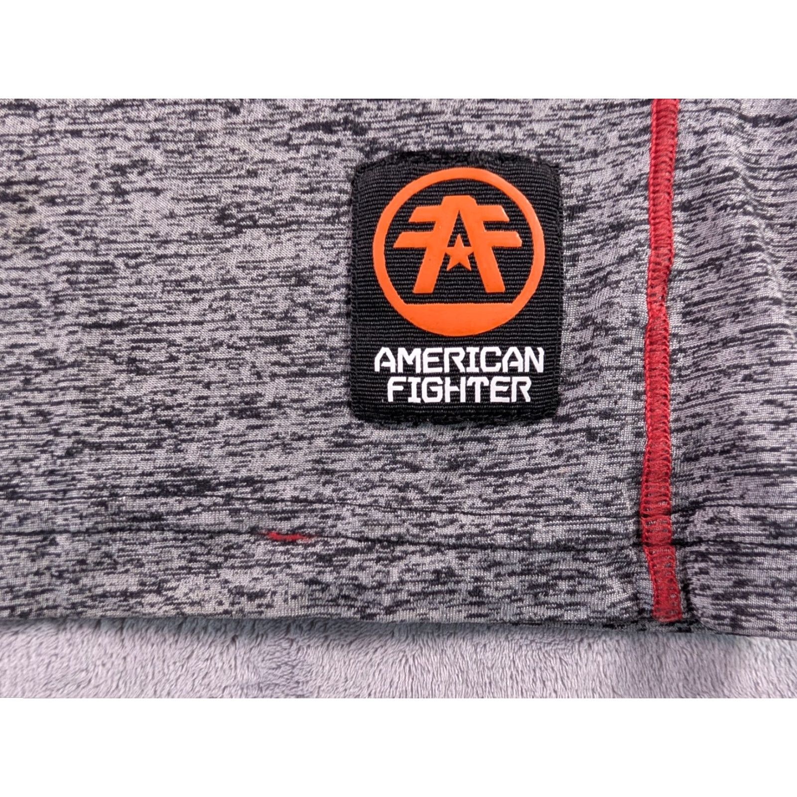 Vintage American Fighter T-Shirt Men Large Black Double Sided Short Sleeve Graphic Print Logo USA 90s Theme Muscle MMA Sports Cotton Crew Neck Mens Size US L / EU 52-54 / 3 - 6 Thumbnail