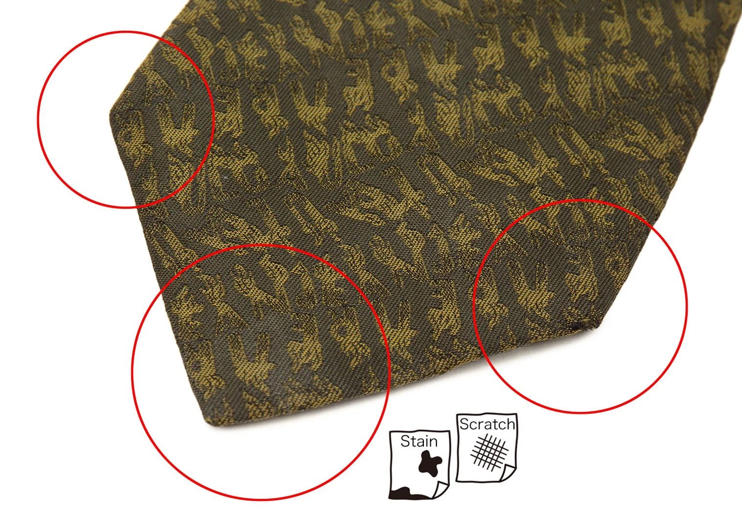 Jean Paul Gaultier Silk Jacquard Tie in Green Size ONE SIZE - 4 Thumbnail