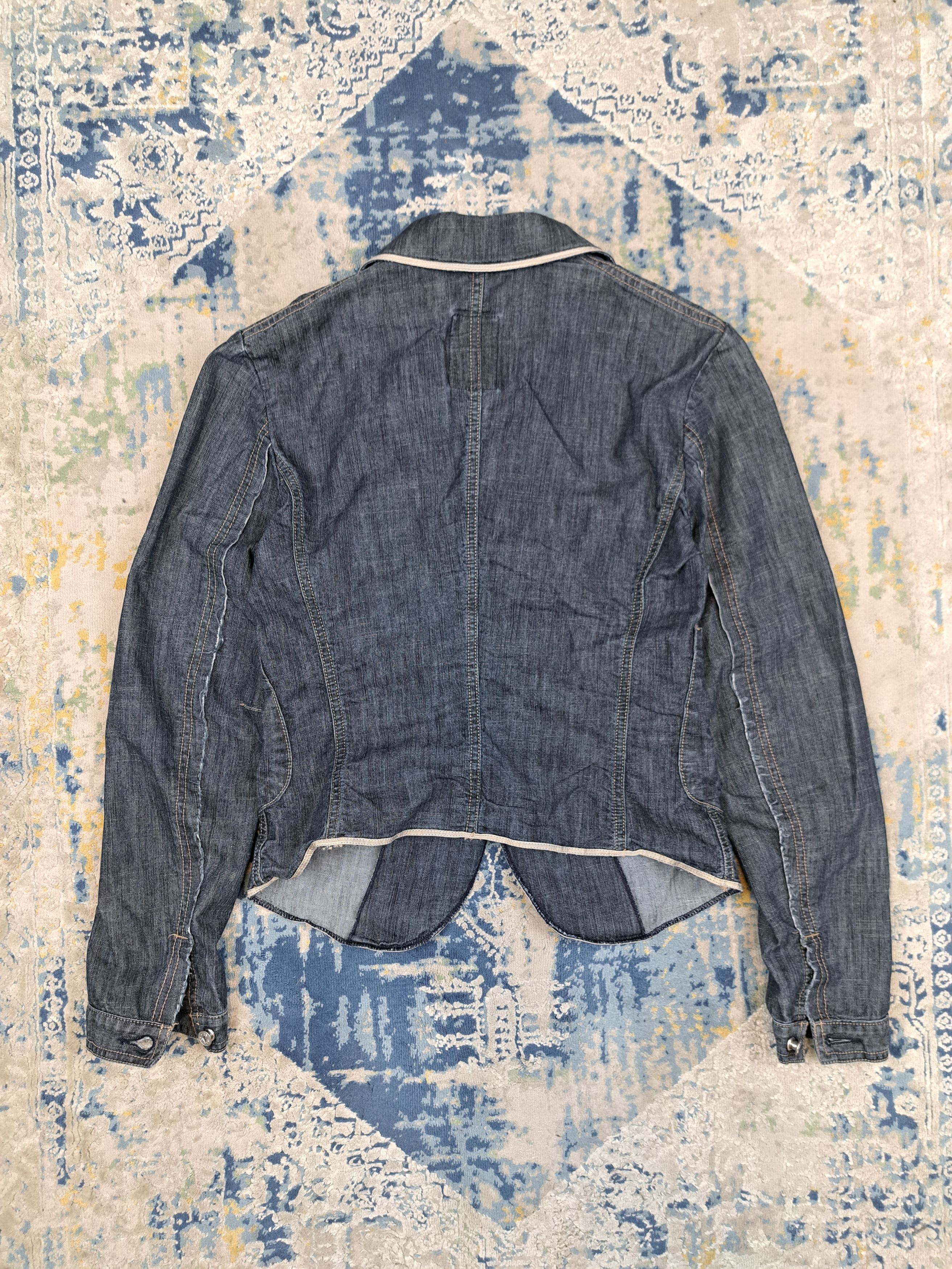Marithe + Francois Girbaud Marithe Francois Girbaud Short Denim Blazer Jacket Archive Size M / US 6-8 / IT 42-44 - 6 Thumbnail