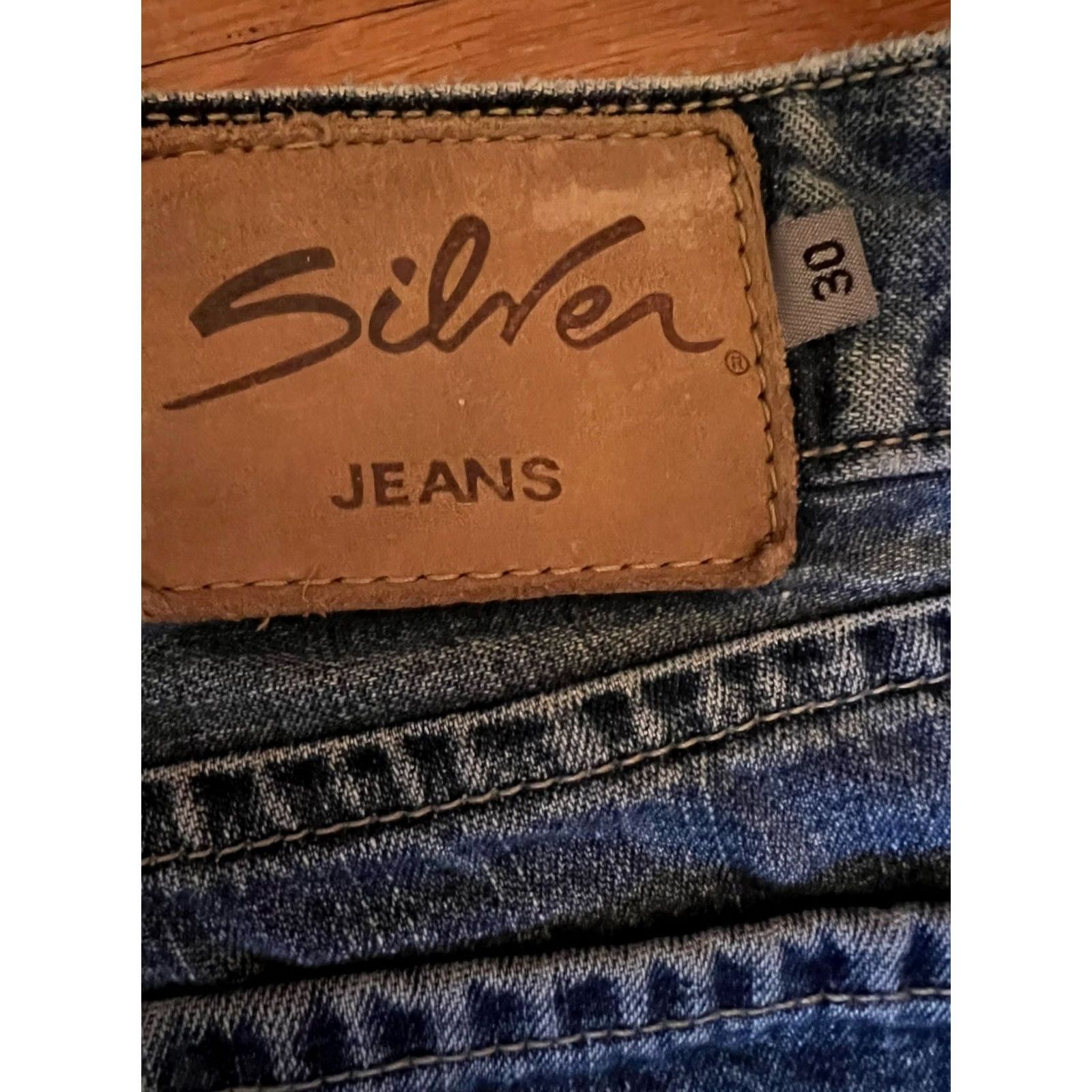 Denime VINTAGE Western Glove Works Jeans Womens 30x32 Blue Flare Med Wash Denim Jeans Flared Womens 30x32 Blue Denim Size 30" / US 8 / IT 44 - 6 Thumbnail