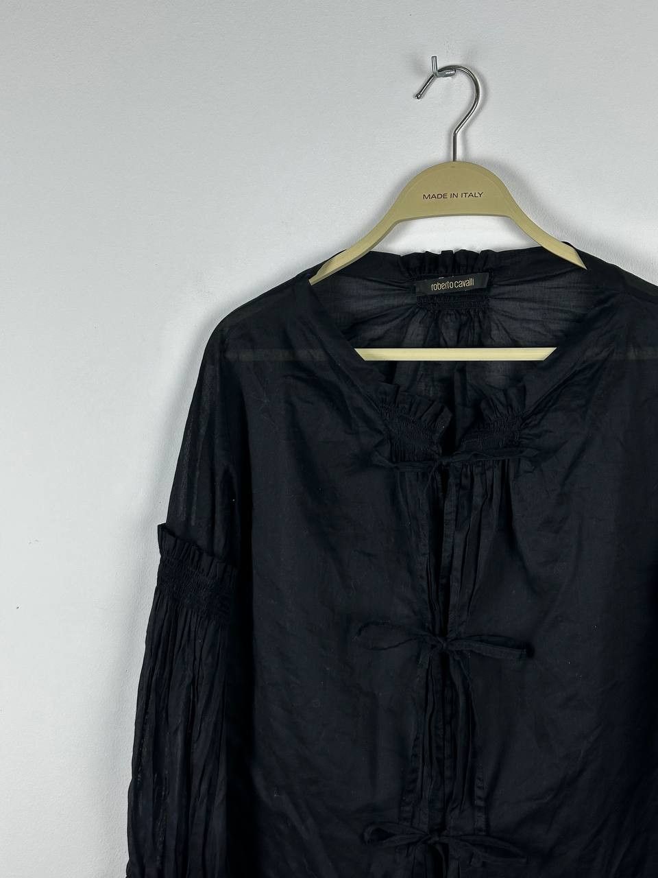Roberto Cavalli × Vintage VINTAGE Roberto Cavalli Mesh Y2K Luxury Blouse Size M / US 6-8 / IT 42-44 - 3 Thumbnail