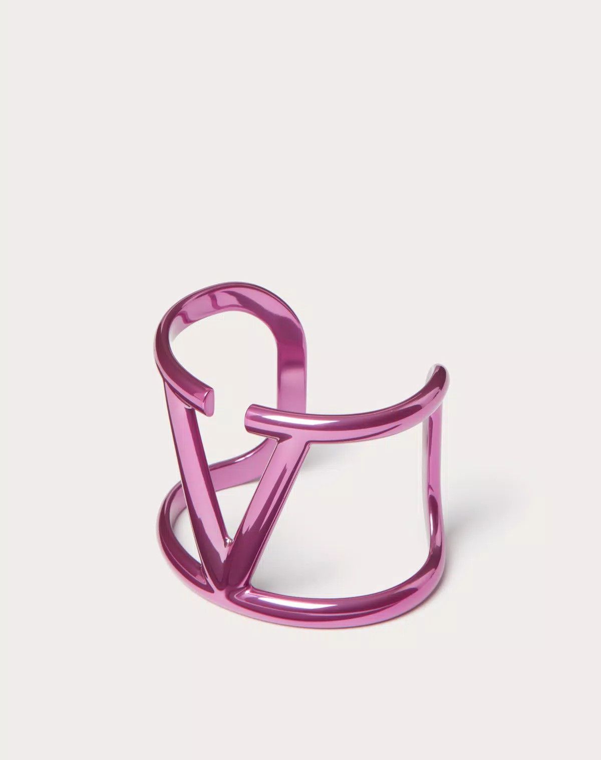 Valentino oc11z0725 Size: S / Vlogo Signature Metal Bracelet in Pink Size ONE SIZE - 3 Thumbnail