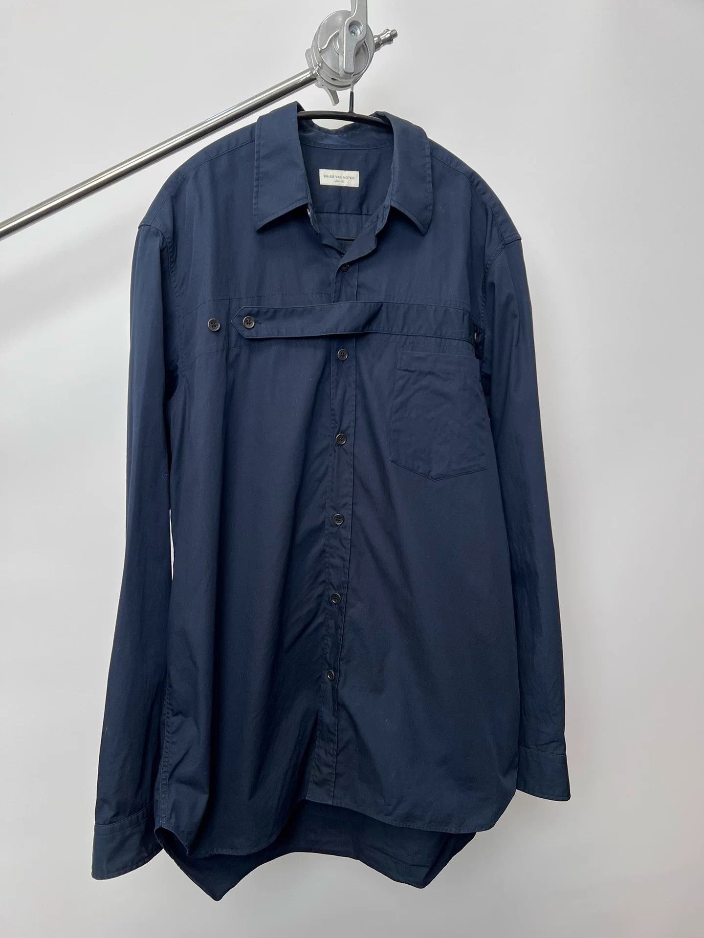 Dries Van Noten Dries Van Noten Tie-Front Shaped Shirt Size US M / EU 48-50 / 2 - 2 Thumbnail