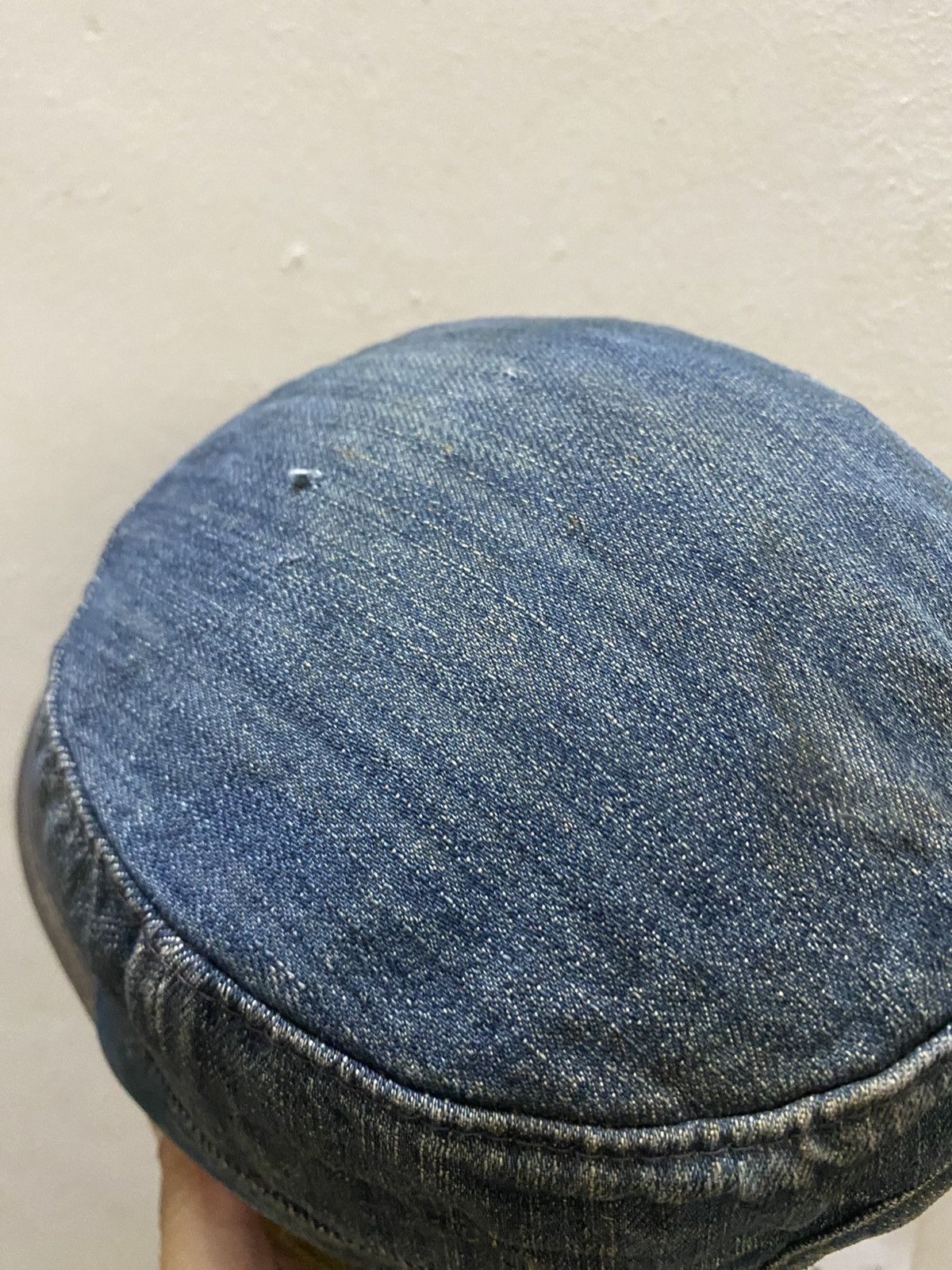Hysteric Glamour Y2K Cadet Hat Distress Denim Wash Hat Size ONE SIZE - 5 Thumbnail
