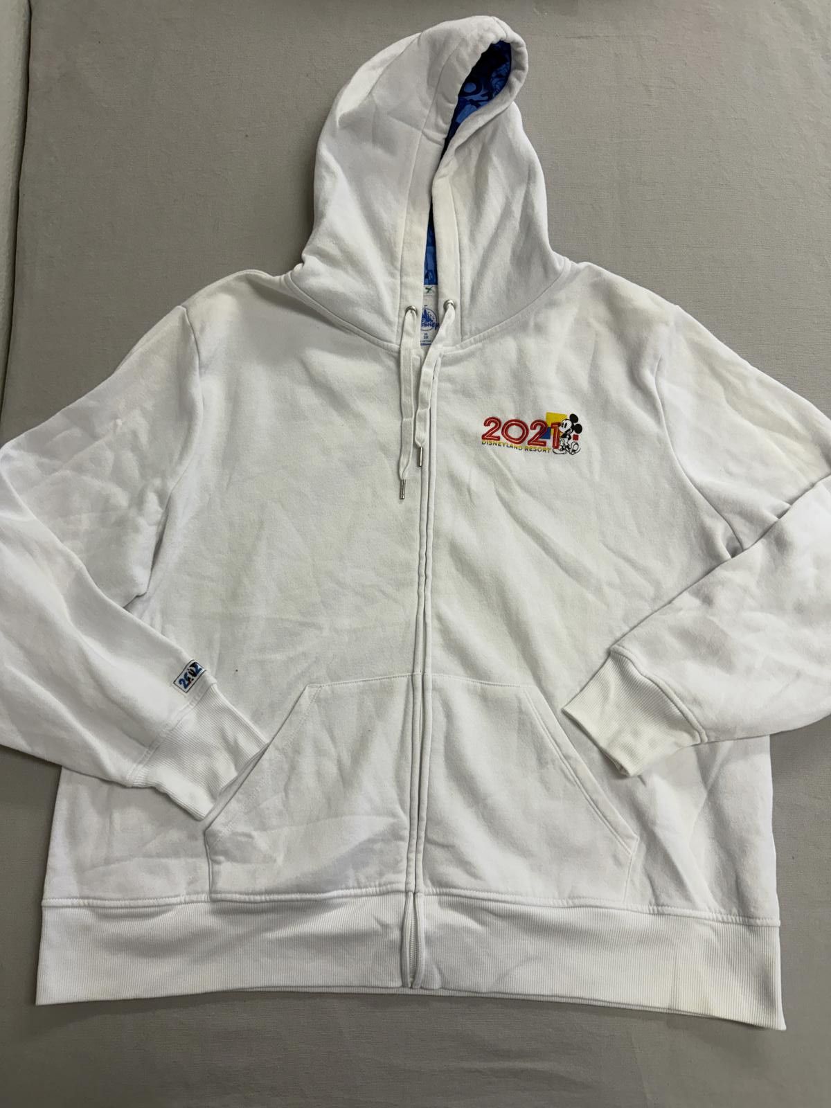 Disney Disneyland Resort Hoodie 2021 Mickey Mouse White Merch 2XL Size US XXL / EU 58 / 5 - 2 Thumbnail