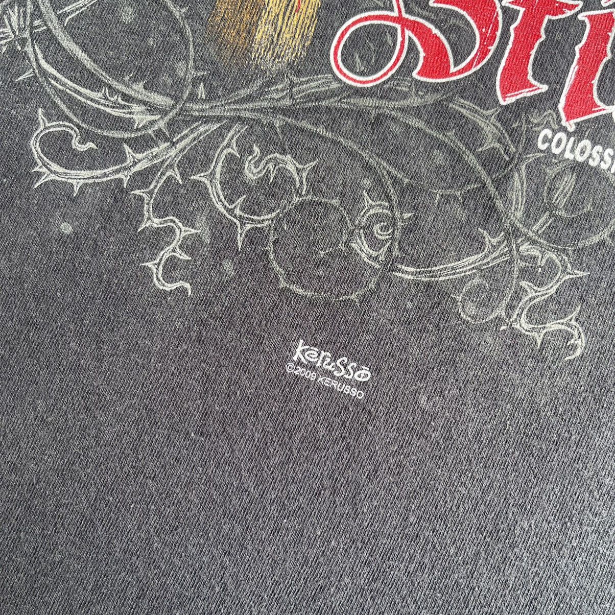 Vintage Kerusso 2009 Jesus Beat The Devil Tshirt Size US XXL / EU 58 / 5 - 11 Thumbnail