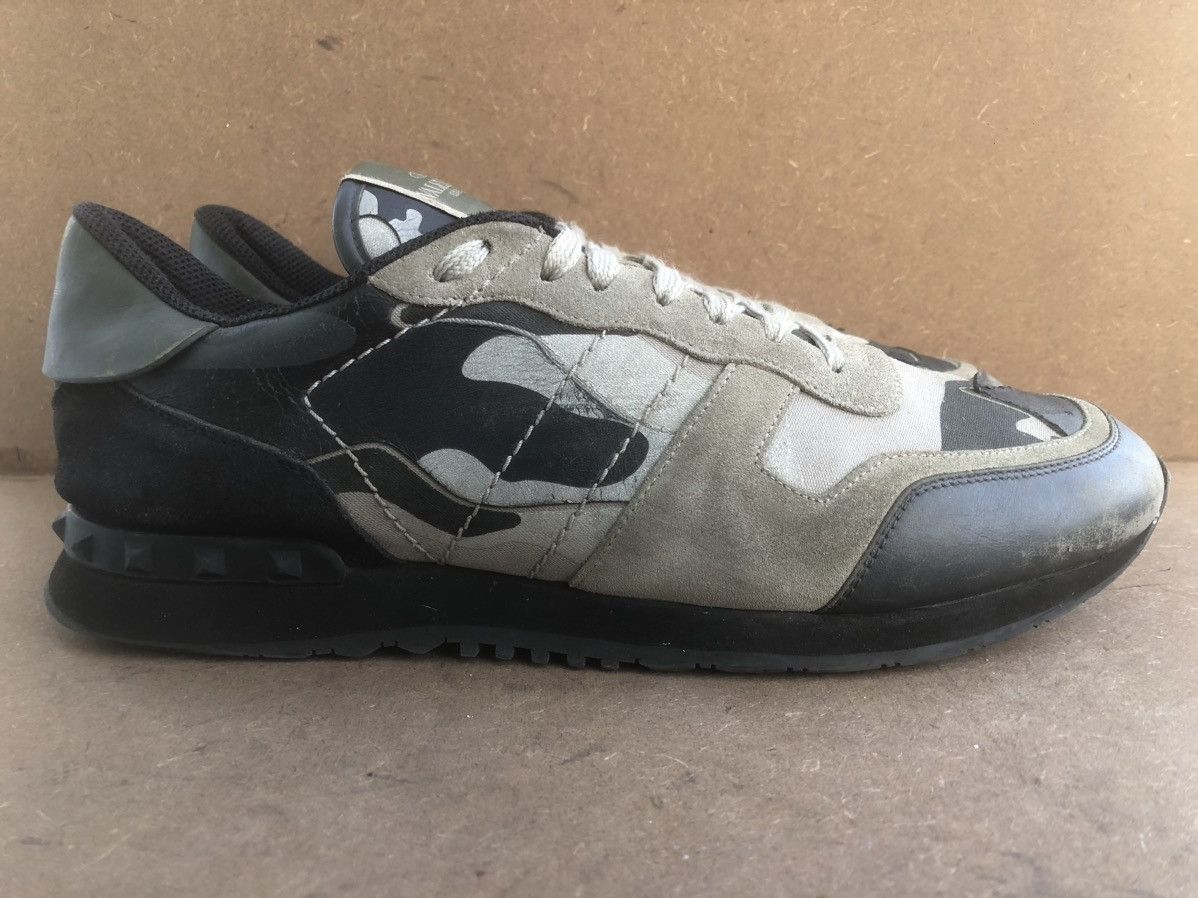 Valentino Valentino Garavani Grey Leather Men’s Sneakers Size 45 Size US 11 / EU 44 - 3 Thumbnail