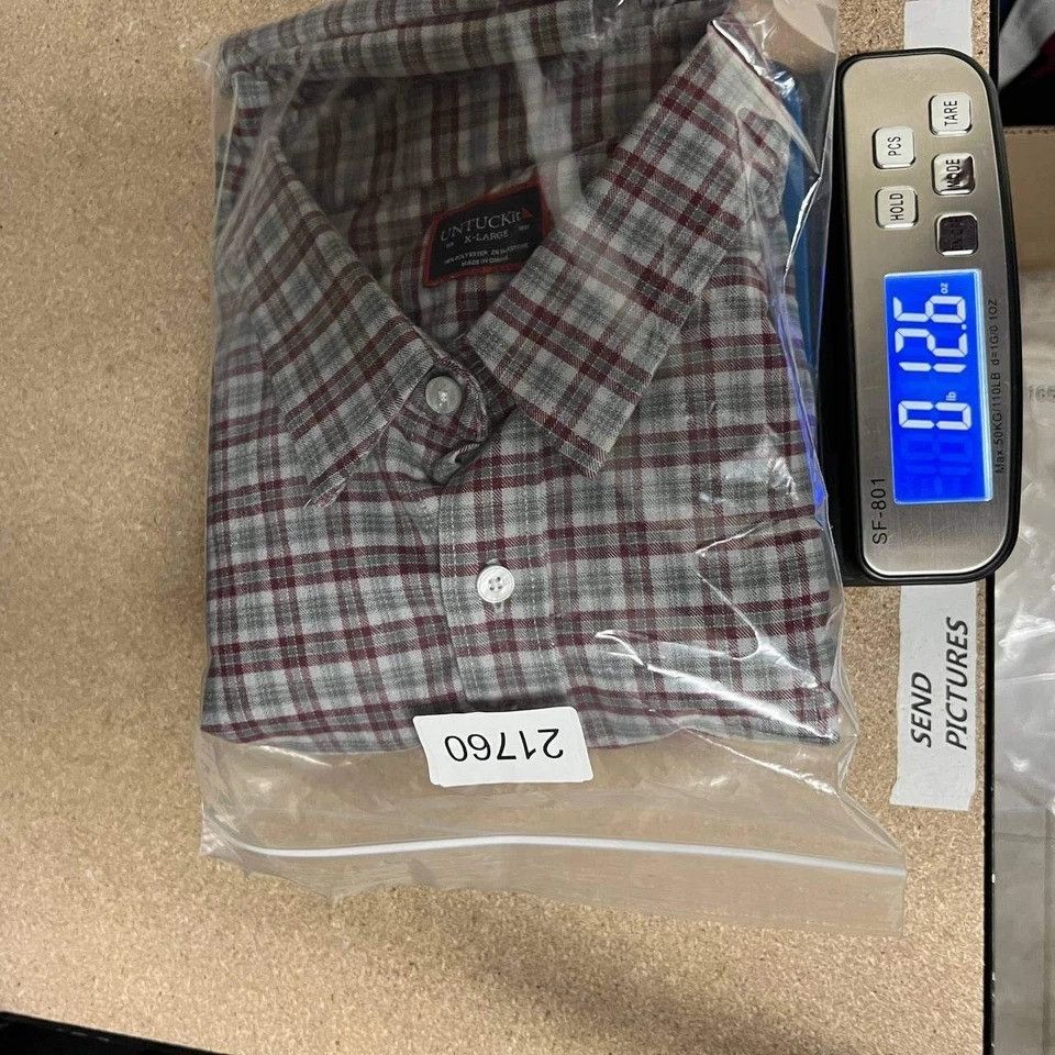 UNTUCKit UNTUCKit Dezzani Button Up Shirt Men XL Plaid Flannel Size US XL / EU 56 / 4 - 7 Thumbnail