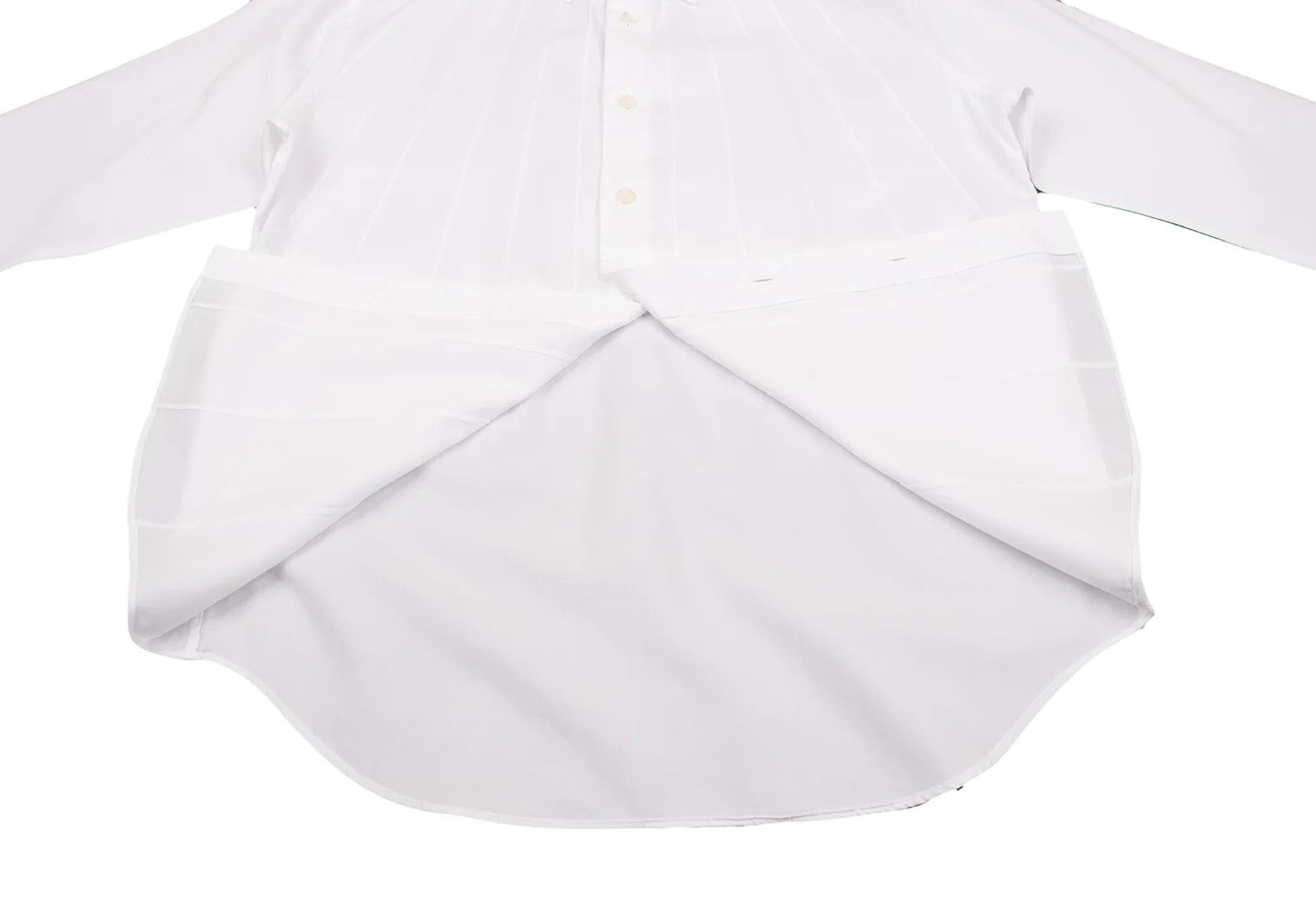 Issey Miyake Front Panel Design Long Sleeve Shirt in White Size US S / EU 44-46 / 1 - 13 Thumbnail