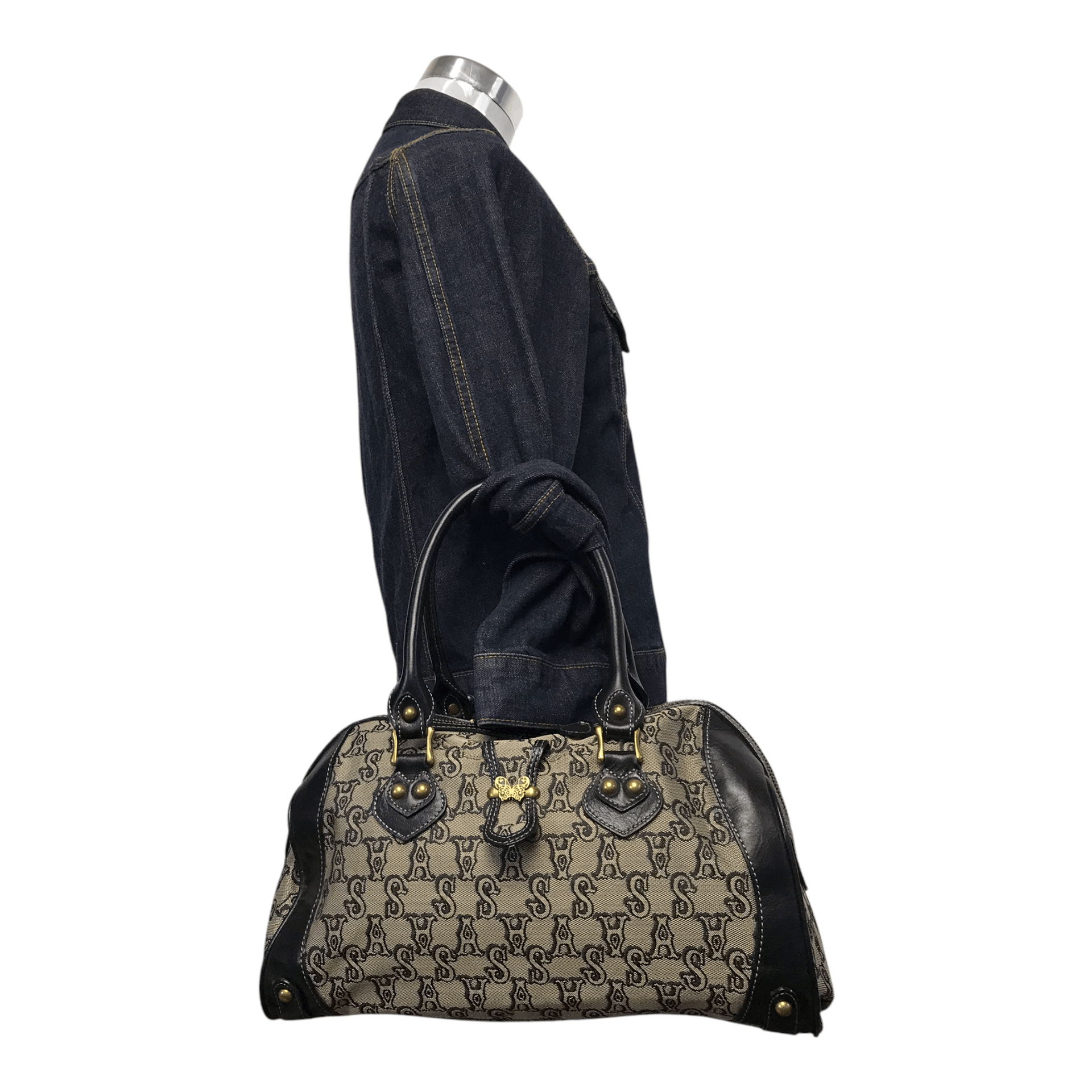 Designer × Japanese Brand × Vintage Anna Sui Monogram Butterfly Duffle Bag Size ONE SIZE - 1 Thumbnail