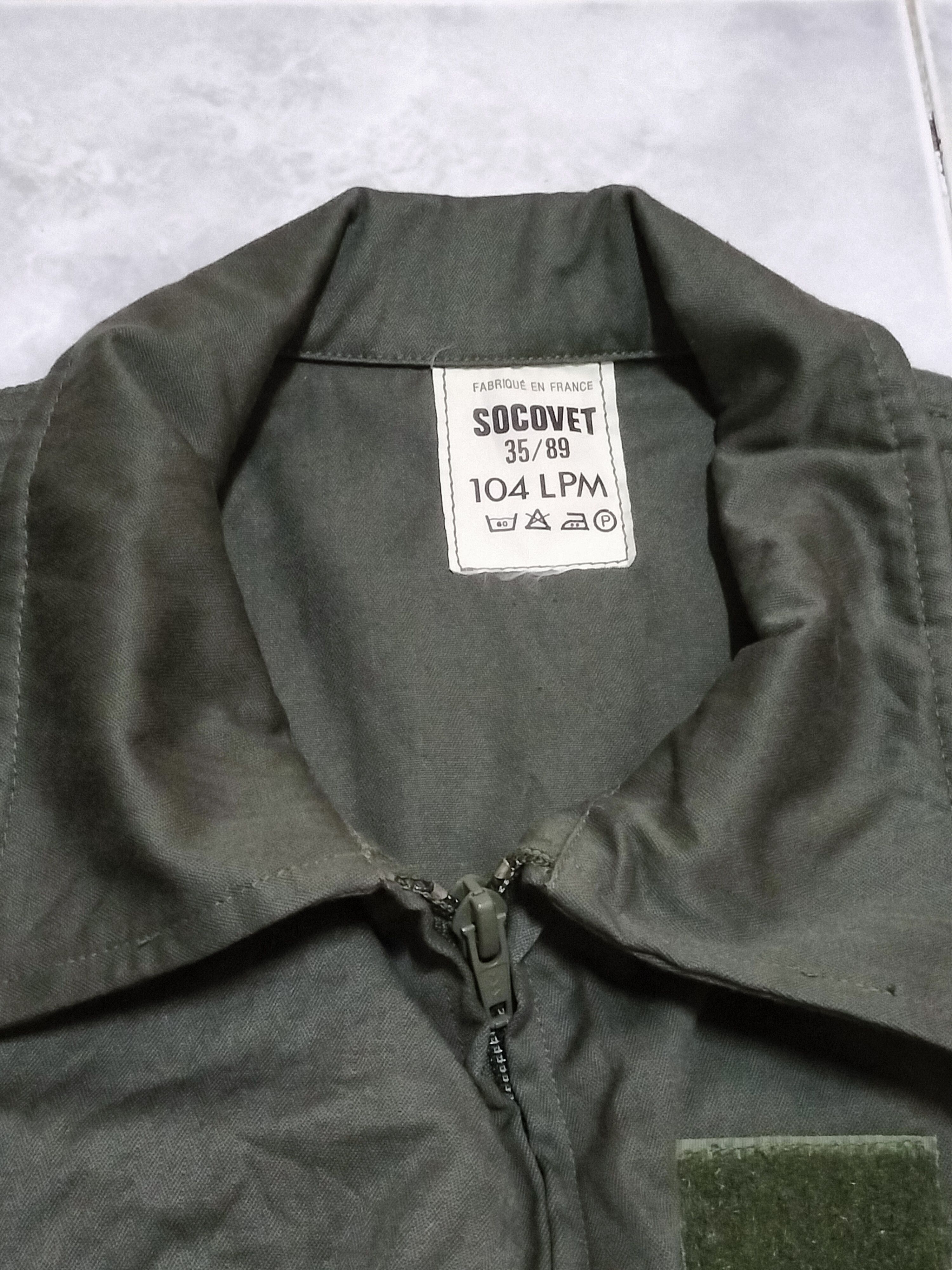 Vintage Vintage France Military Jacket Socovet 104LPM WW2 fashion Size US L / EU 52-54 / 3 - 3 Thumbnail