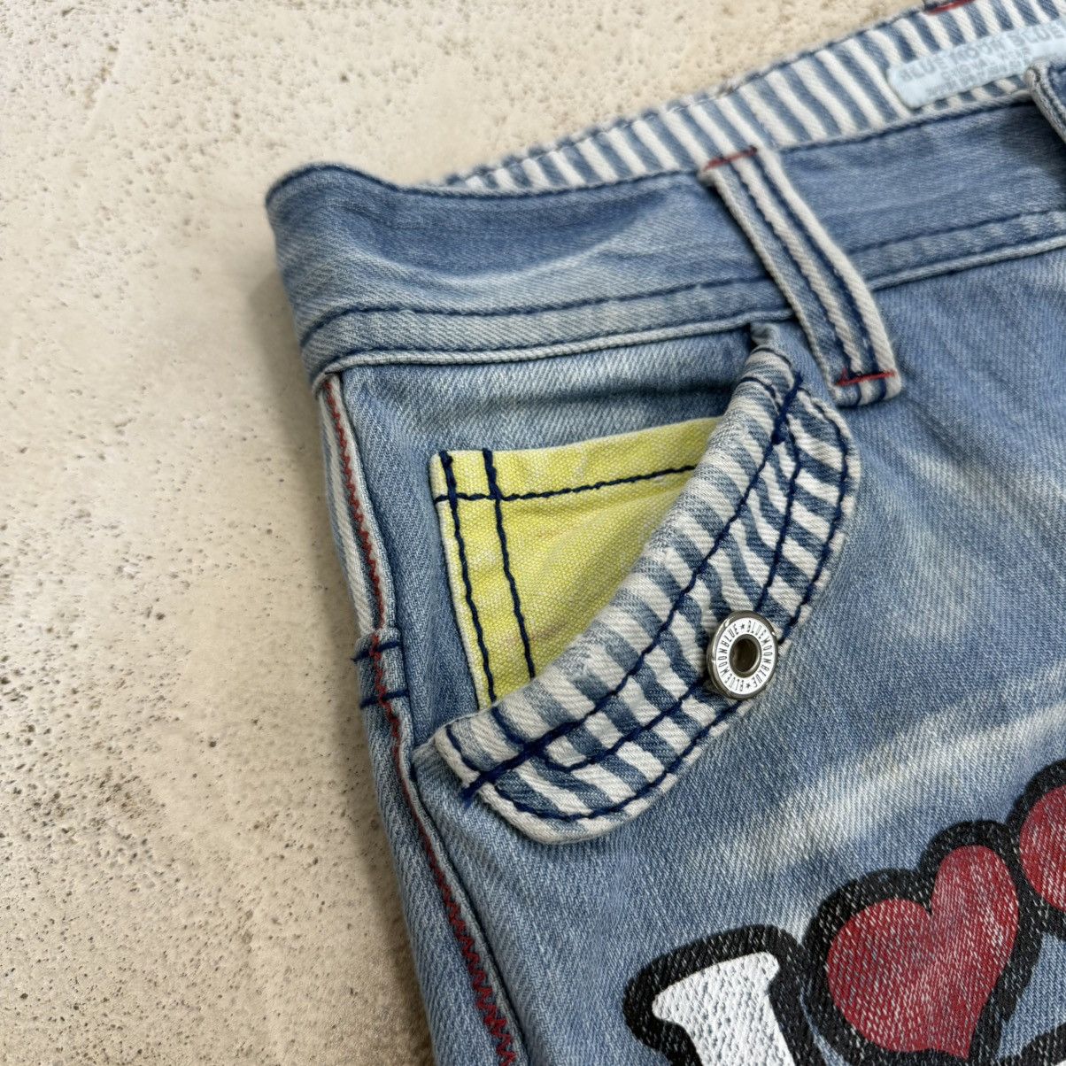 Japanese Brand Blue Moon Bluee Hickory Waist Printed Surfing Clone Devgru Size US 30 / EU 46 - 7 Thumbnail