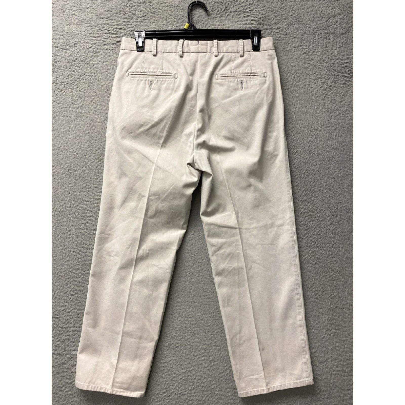 Peter Millar Peter Millar Chino Pants Mens 33 Beige Flat Front Twill Pocket Straight 29in Zip Casual Business Travel Size US 33 - 6 Thumbnail