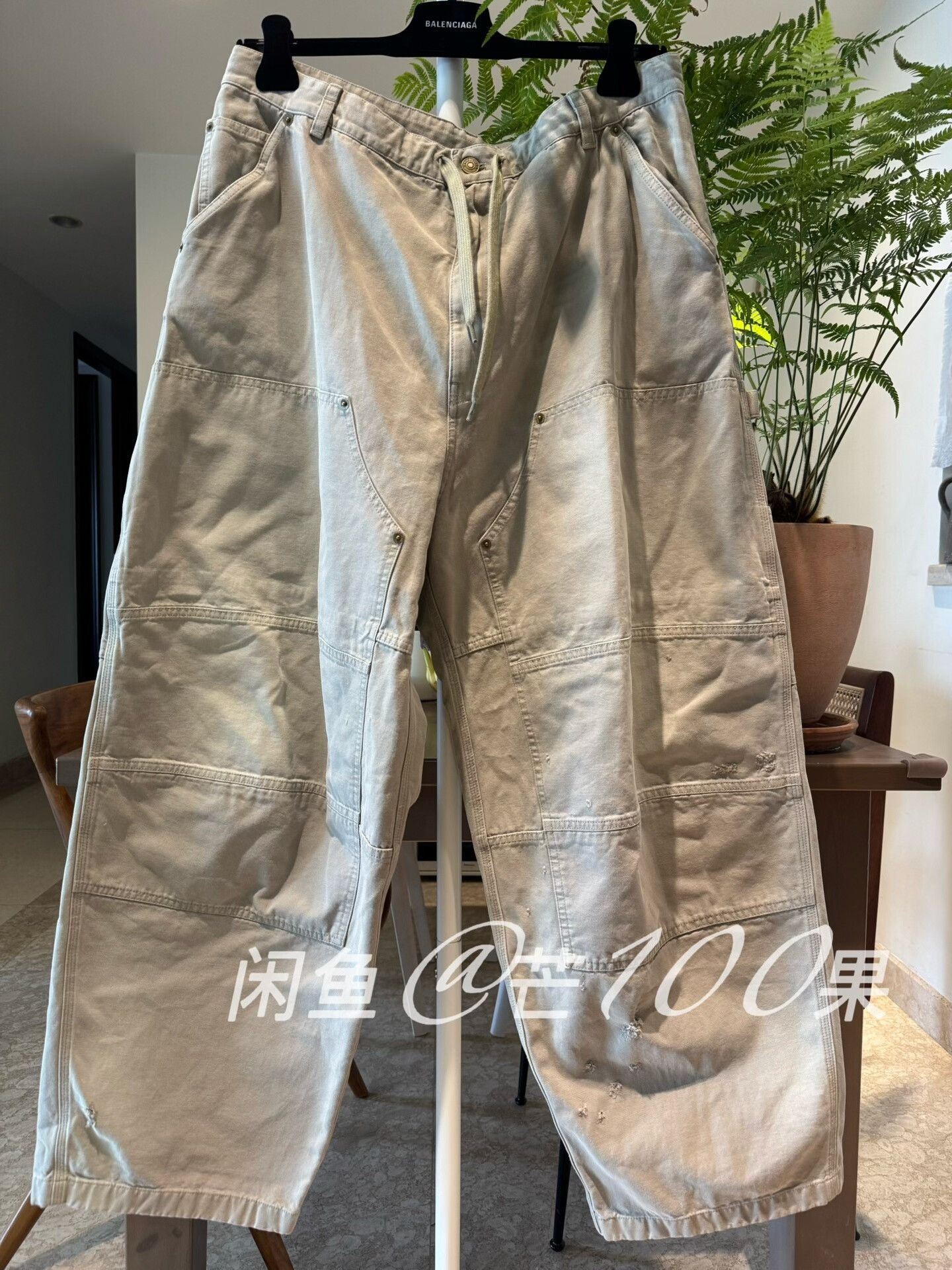 Balenciaga Balenciaga 25 Distressed Carpenter Work Pants Size US 30 / EU 46 - 1 Thumbnail