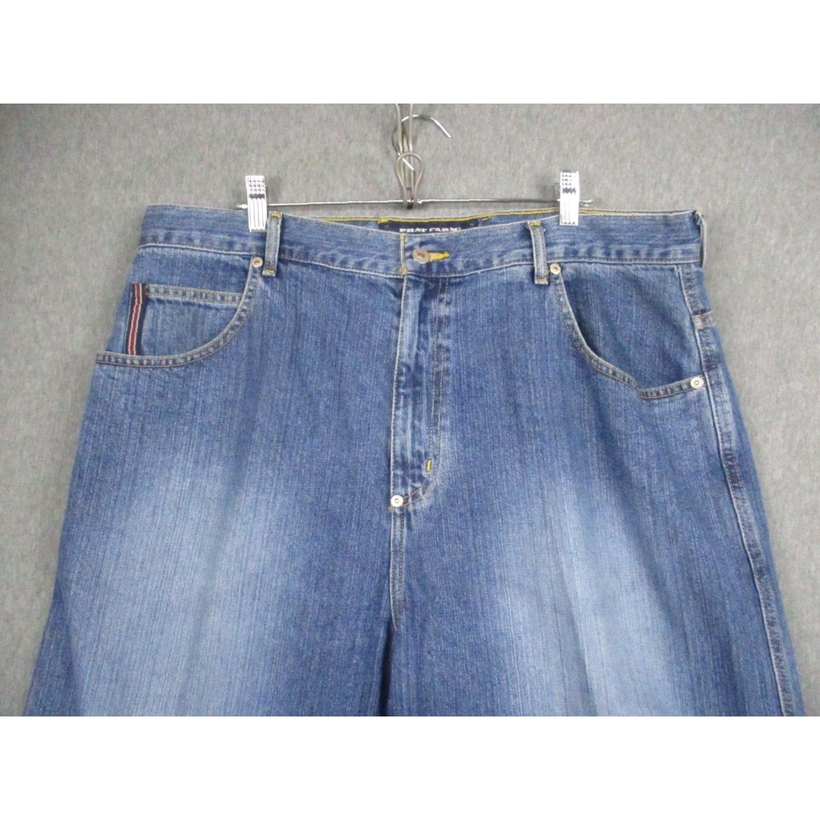 Phat Farm VINTAGE Phat Farm Jeans Mens 38 Blue Denim Wide Leg Hip Hop Baggy Size US 38 / EU 54 - 3 Thumbnail