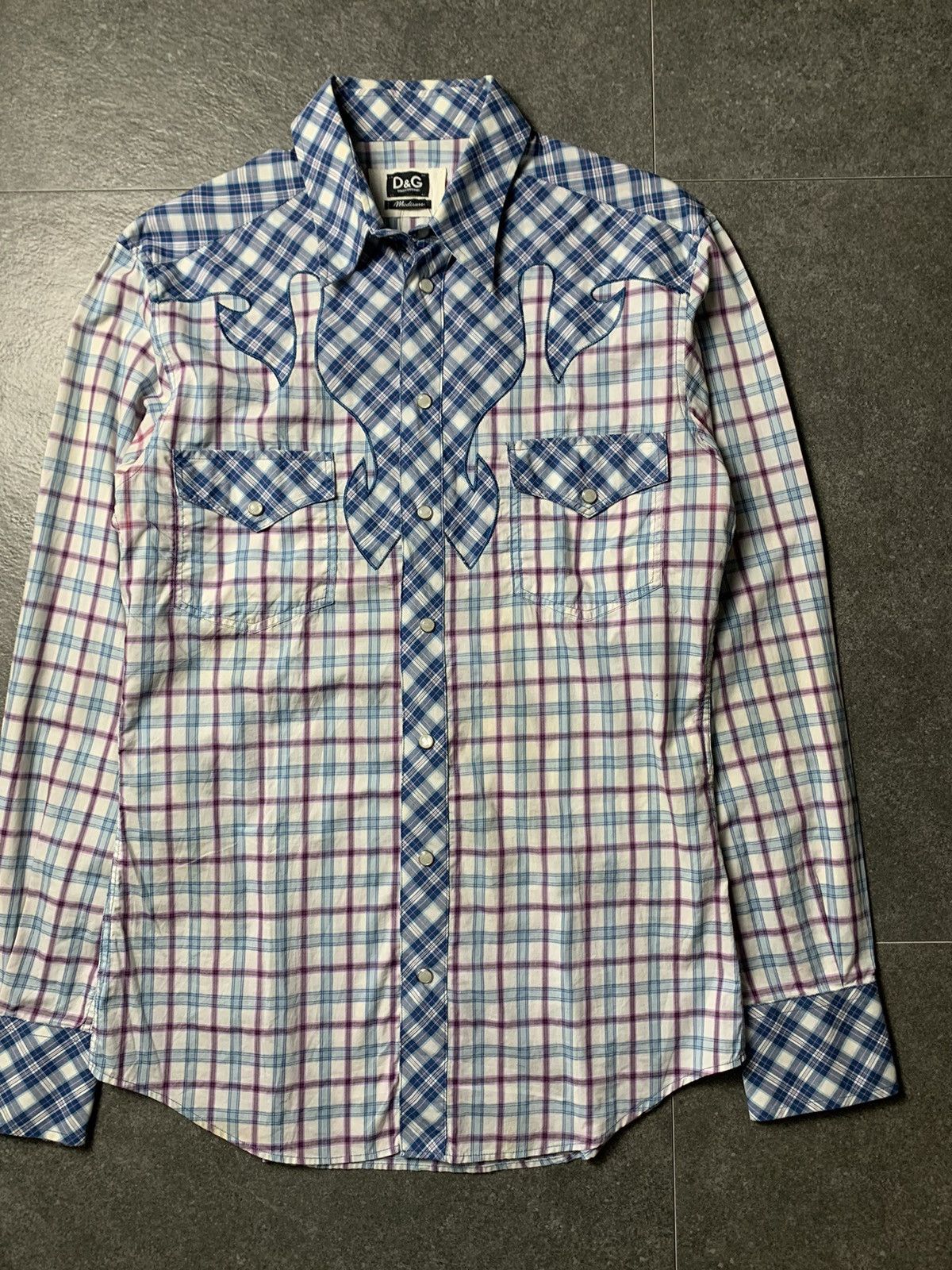 Dolce & Gabbana 1990s Dolce Gabbana Western Shirt Size US M / EU 48-50 / 2 - 2 Thumbnail