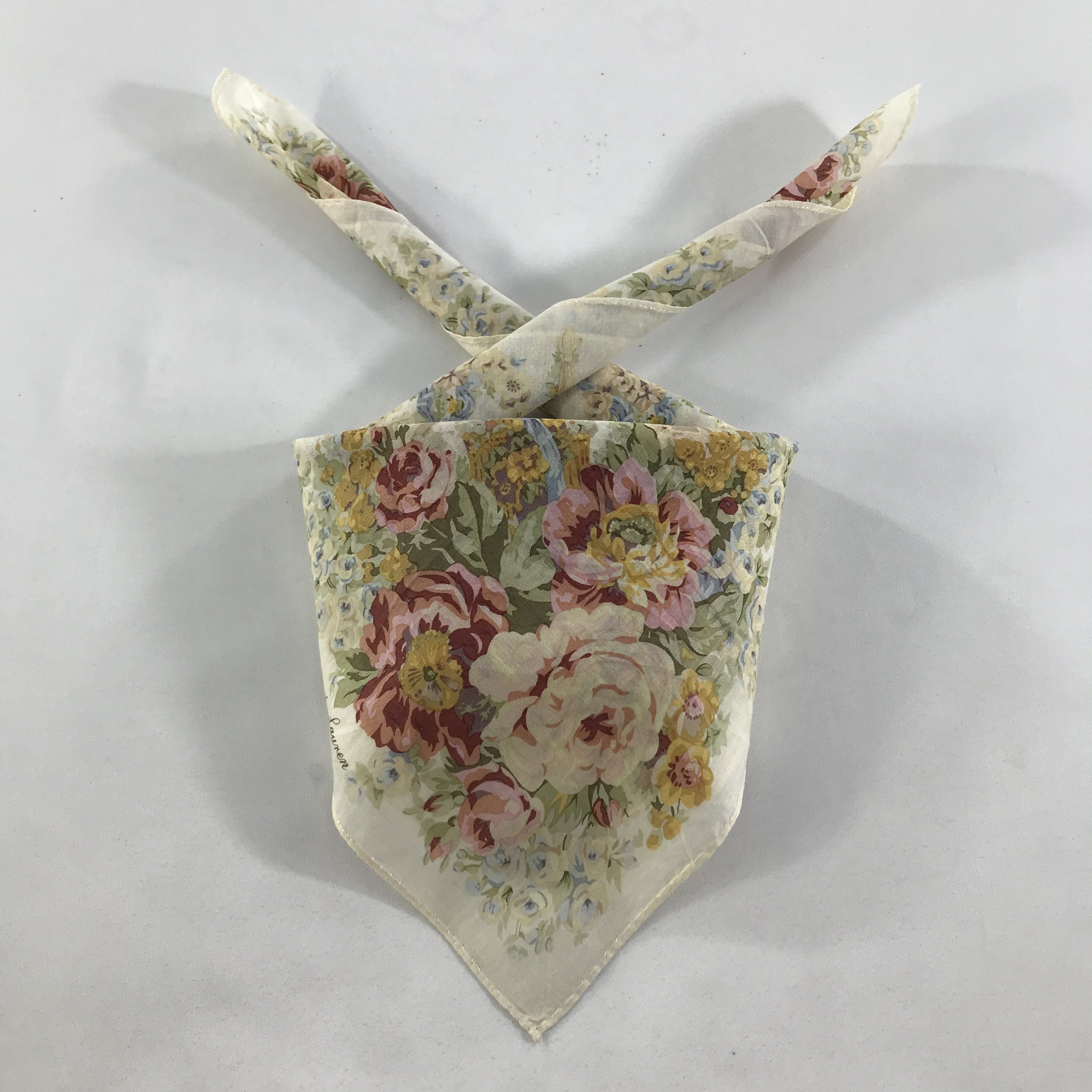 Ralph Lauren × Vintage Ralph Lauren Bandana / Handkerchief / Neckerchief - S1639 Size ONE SIZE - 3 Thumbnail