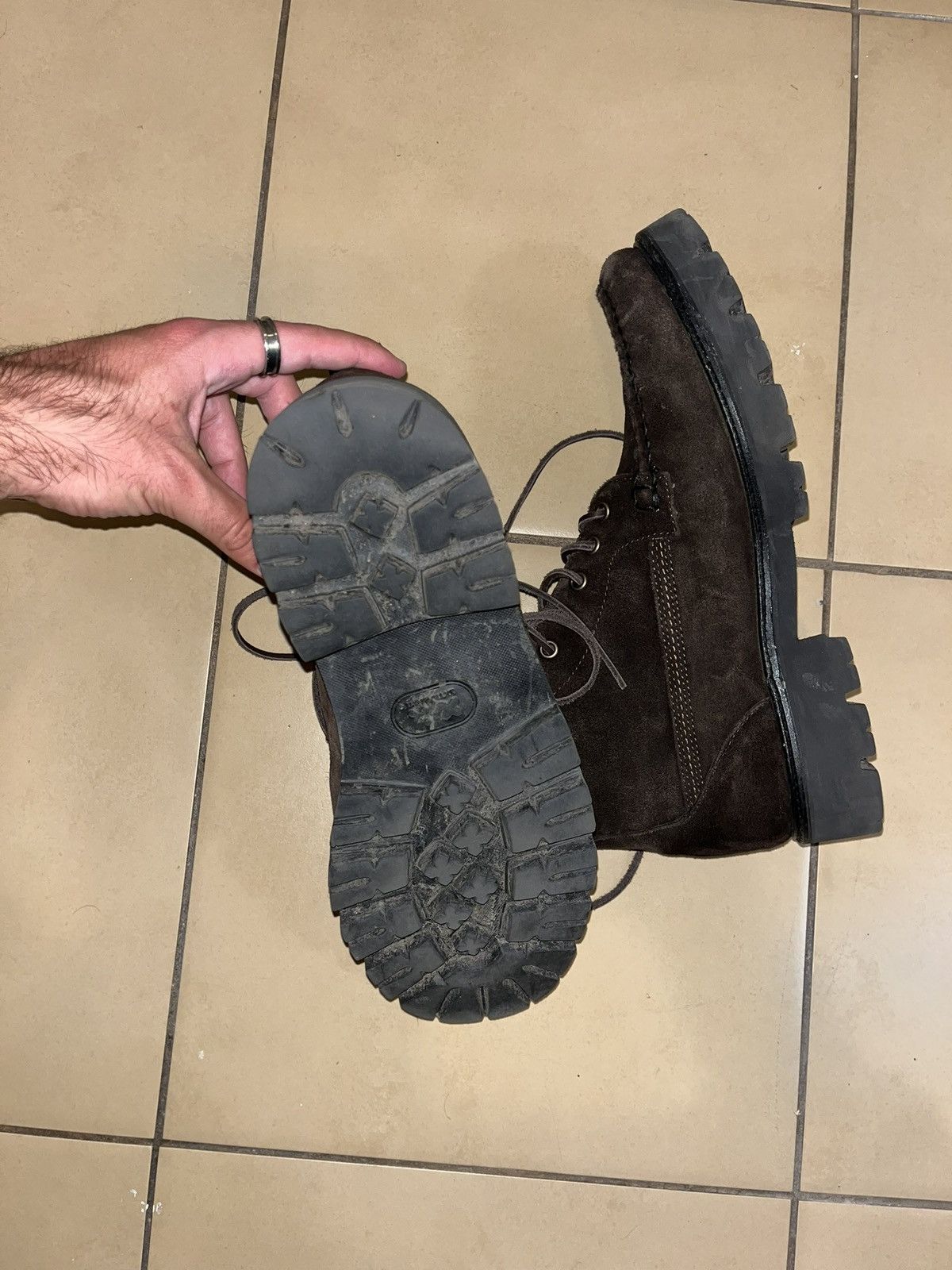 G.H. Bass & Co. G.H.BASS MENS SUEDE RANGER SUPER LUG MOC BOOT Size US 10.5 / EU 43-44 - 5 Thumbnail