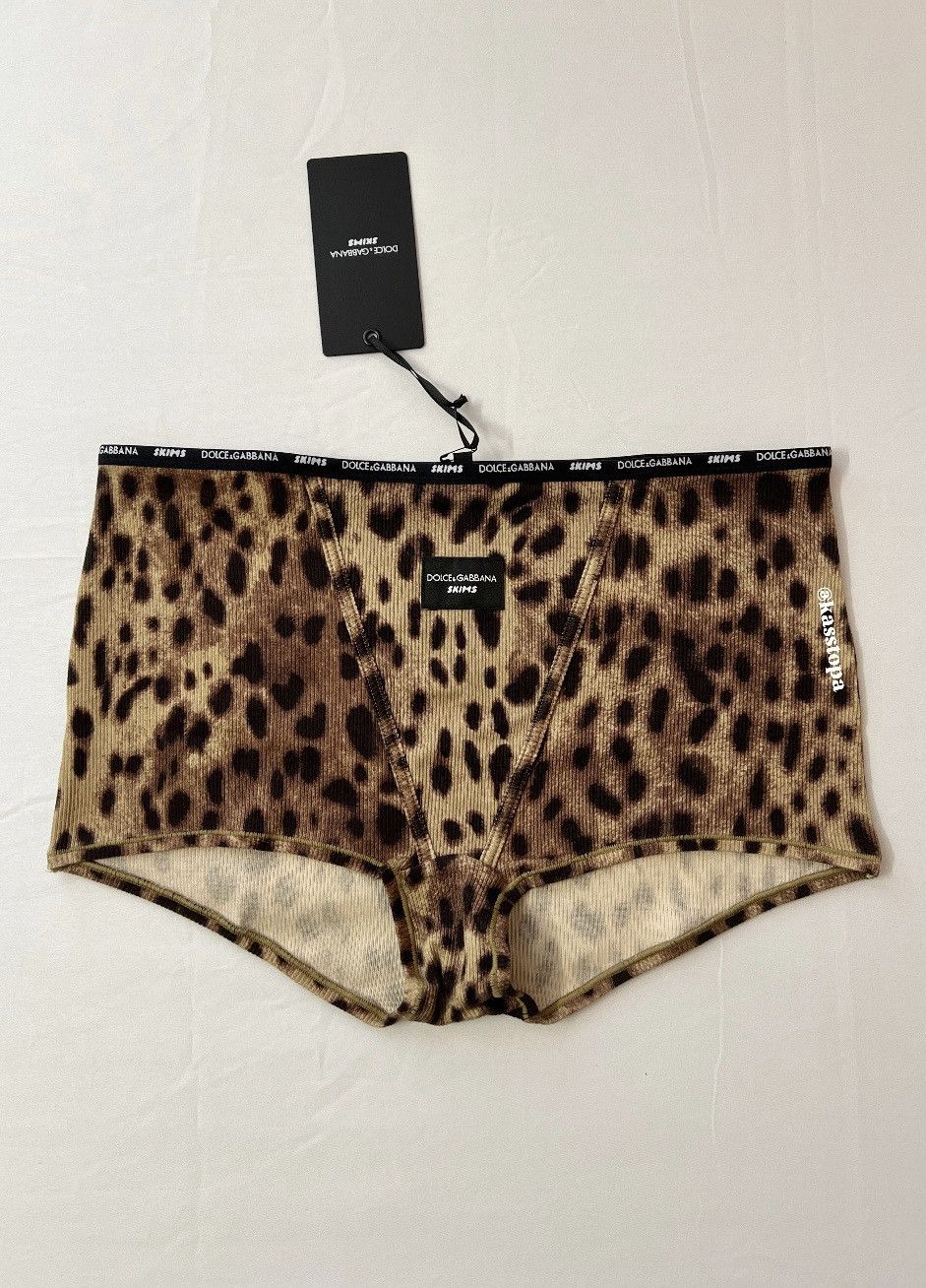 SKIMS Dolce Gabbana Cotton Rib Boyshort Boy Short Underwear