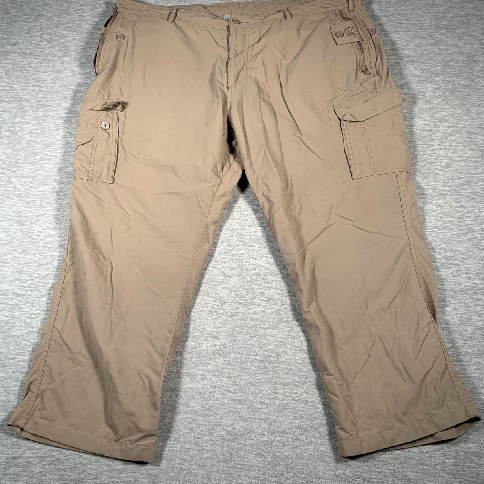 Vintage Clothing Arts P Cubed Pick-Pocket Proof Cargo Pants Mens 42 Khaki Nylon Travel Size US 42 / EU 58 - 3 Thumbnail