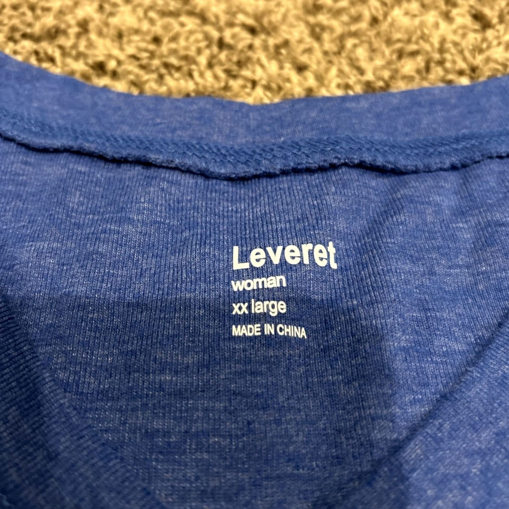 Vintage Leveret Women’s Blouse Shirt 2XL Black V-Neck Long Sleeve Cotton Nwt A24 Regular Womens Size XXL / US 16-18 / IT 52-54 - 3 Thumbnail
