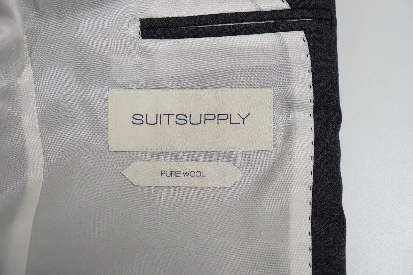 Suitsupply Men Suitsupply Suit La Spalla Sinlge Breasted Grey Wool US36 Size 36R - 5 Thumbnail