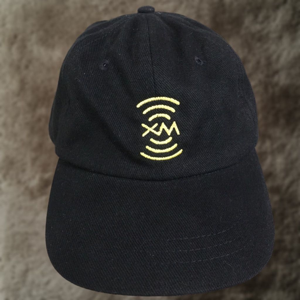 Vintage Vintage Sirius XM Satellite Radio Black Strapback Baseball Cap Men Women Adjustable Black Casual Cap Size ONE SIZE - 1 Thumbnail