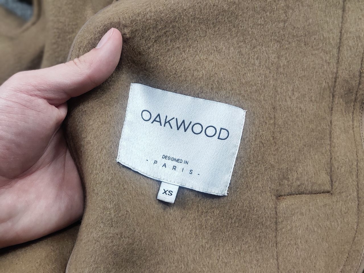 Vintage Oakwood paris Design long Wool Blend coat straight Jacket Size XS / US 0-2 / IT 36-38 - 16 Thumbnail