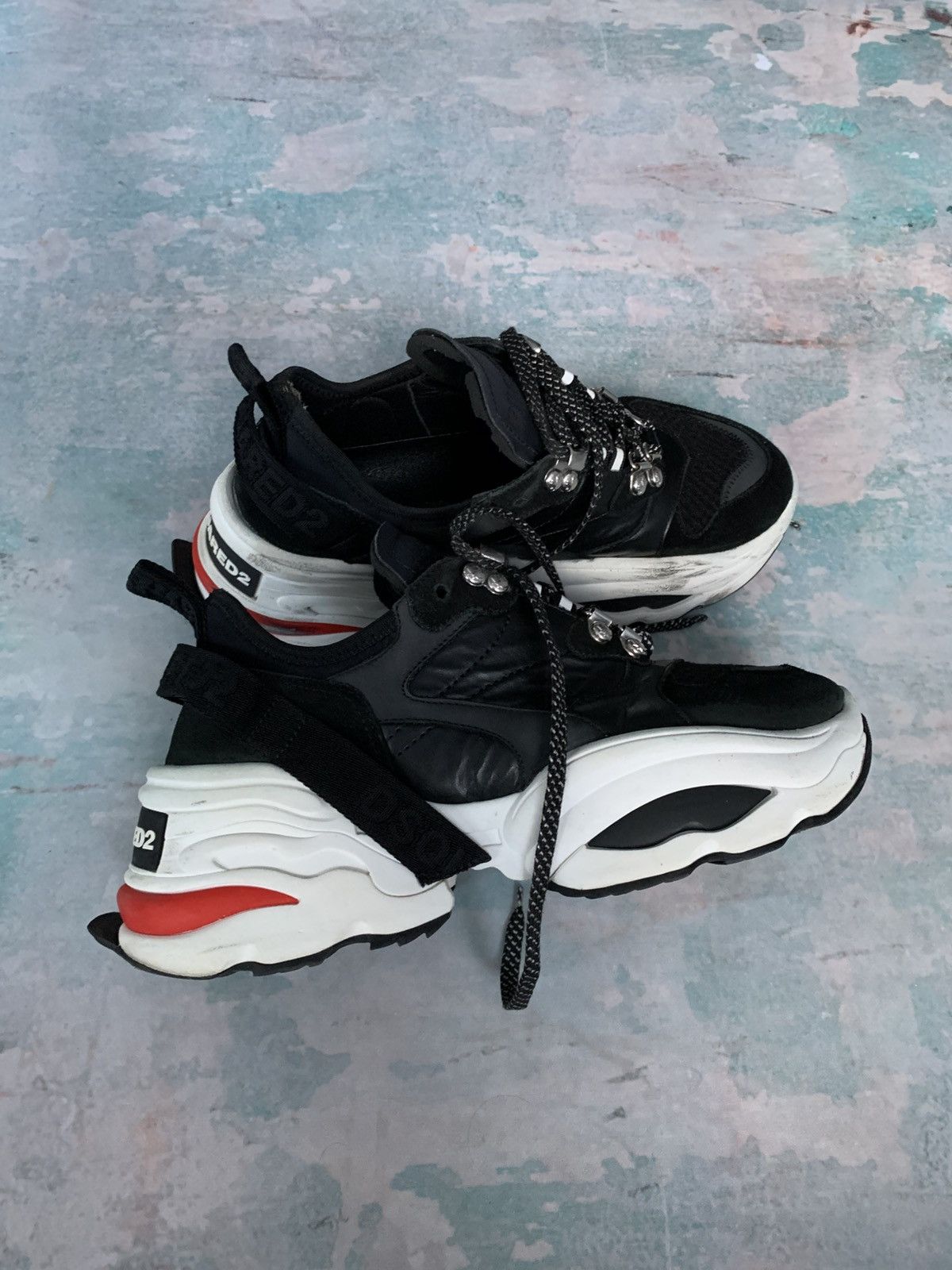 Dsquared2 Oversized Style Sneakers Shoes Hype Drill Y2K