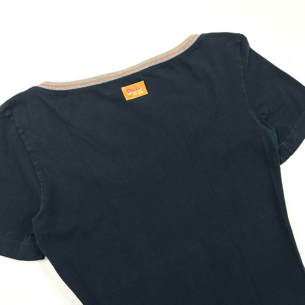 Dolce & Gabbana y2k D&G black short sleeve top, 'suddenly this summer' print Size XS / US 0-2 / IT 36-38 - 7 Thumbnail