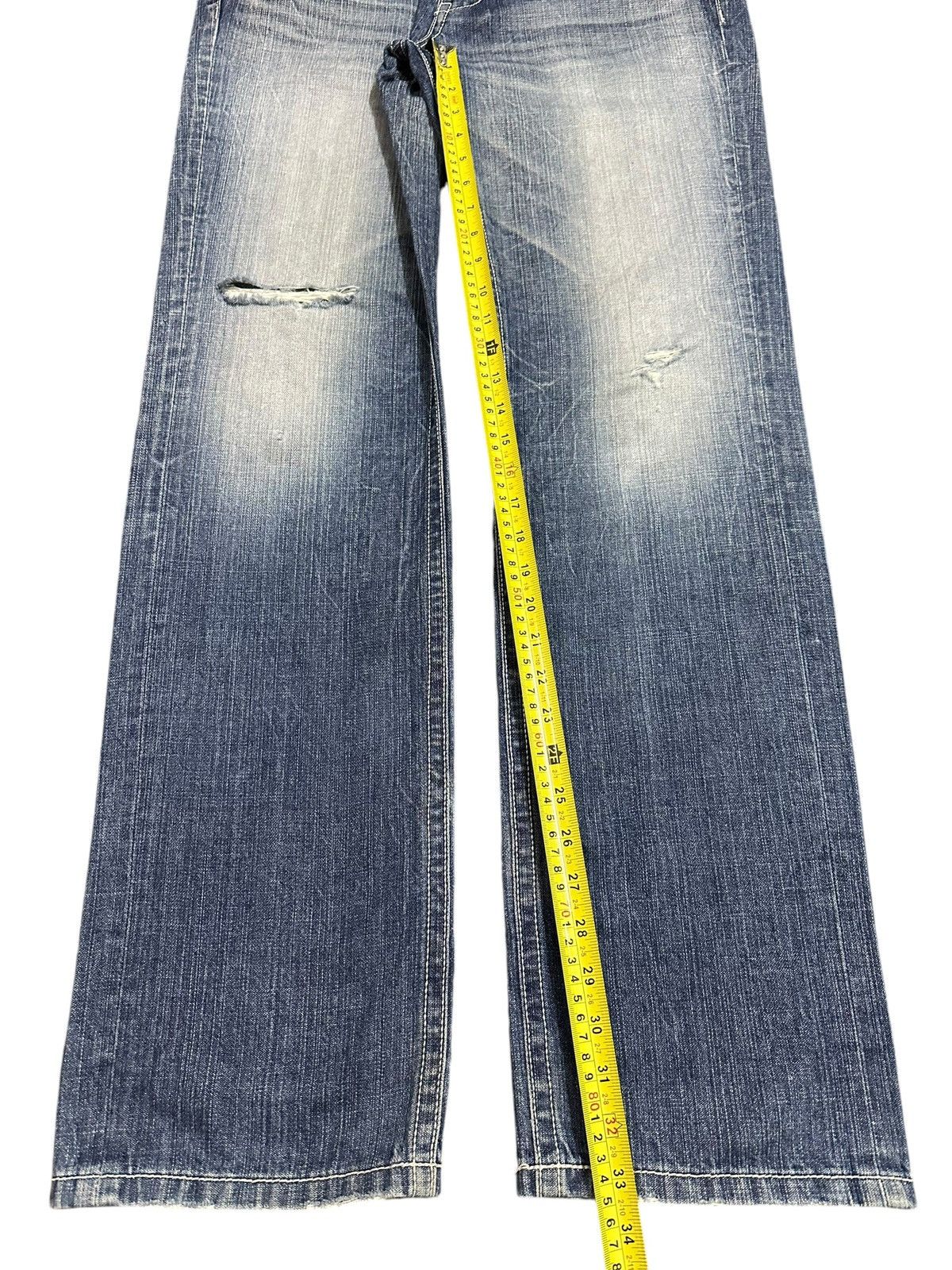 Japanese Brand Vintage Japanese Genoese Embroidered Cross Style Jeans Size US 34 / EU 50 - 15 Thumbnail