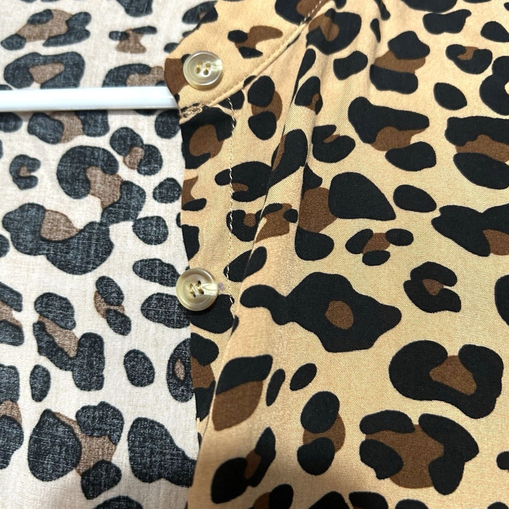 Shein SHEIN Leopard Print Dress Women Small V Neck Tie Waist Button Front Short Sleeve Maxi Summer Casual Womens Size 28" / US 6 / IT 42 - 4 Thumbnail