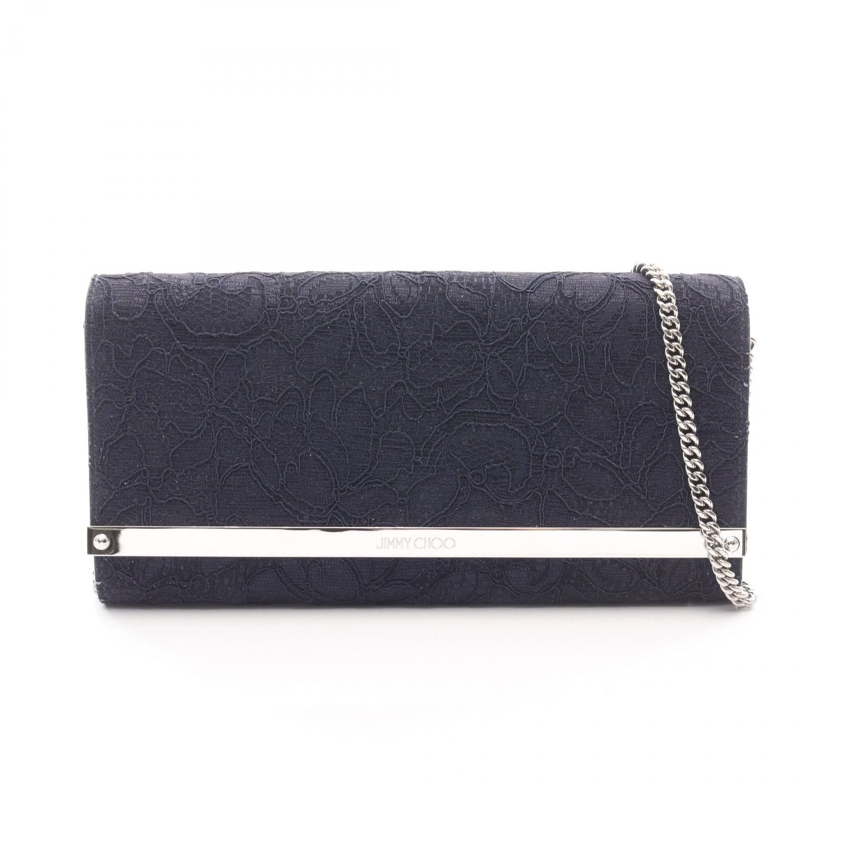 Jimmy Choo Jimmy Choo JIMMY CHOO MILLA Lace Shoulder Bag Textile Shoulder Bag DUTY FREE for USA Size ONE SIZE - 1 Thumbnail