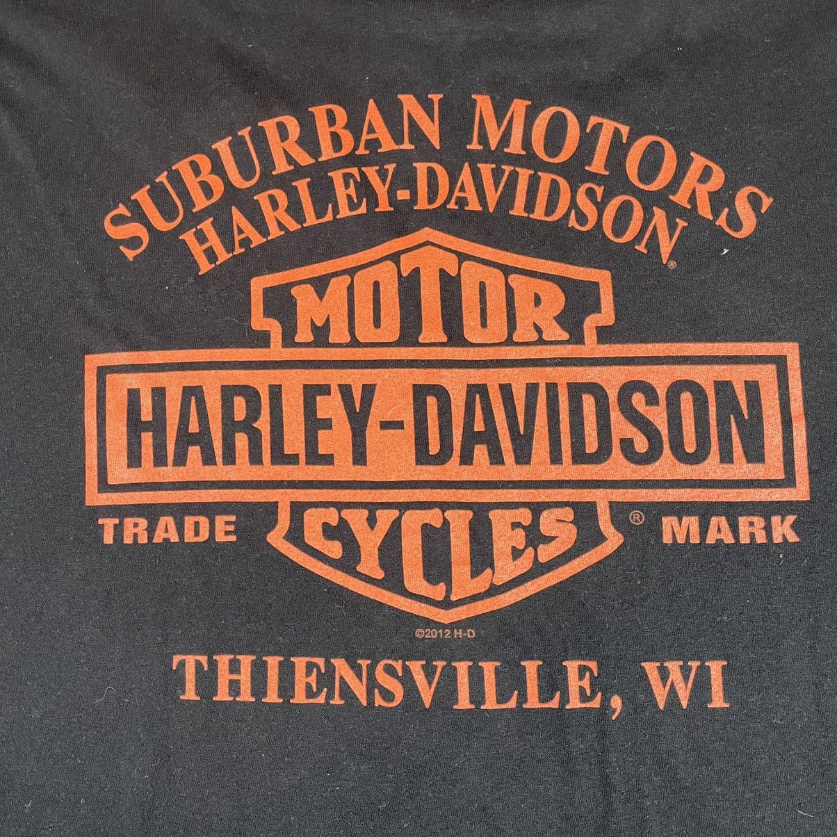 Vintage Harley Davidson Big Graphic Chopper Tshirt Size US XXL / EU 58 / 5 - 6 Thumbnail