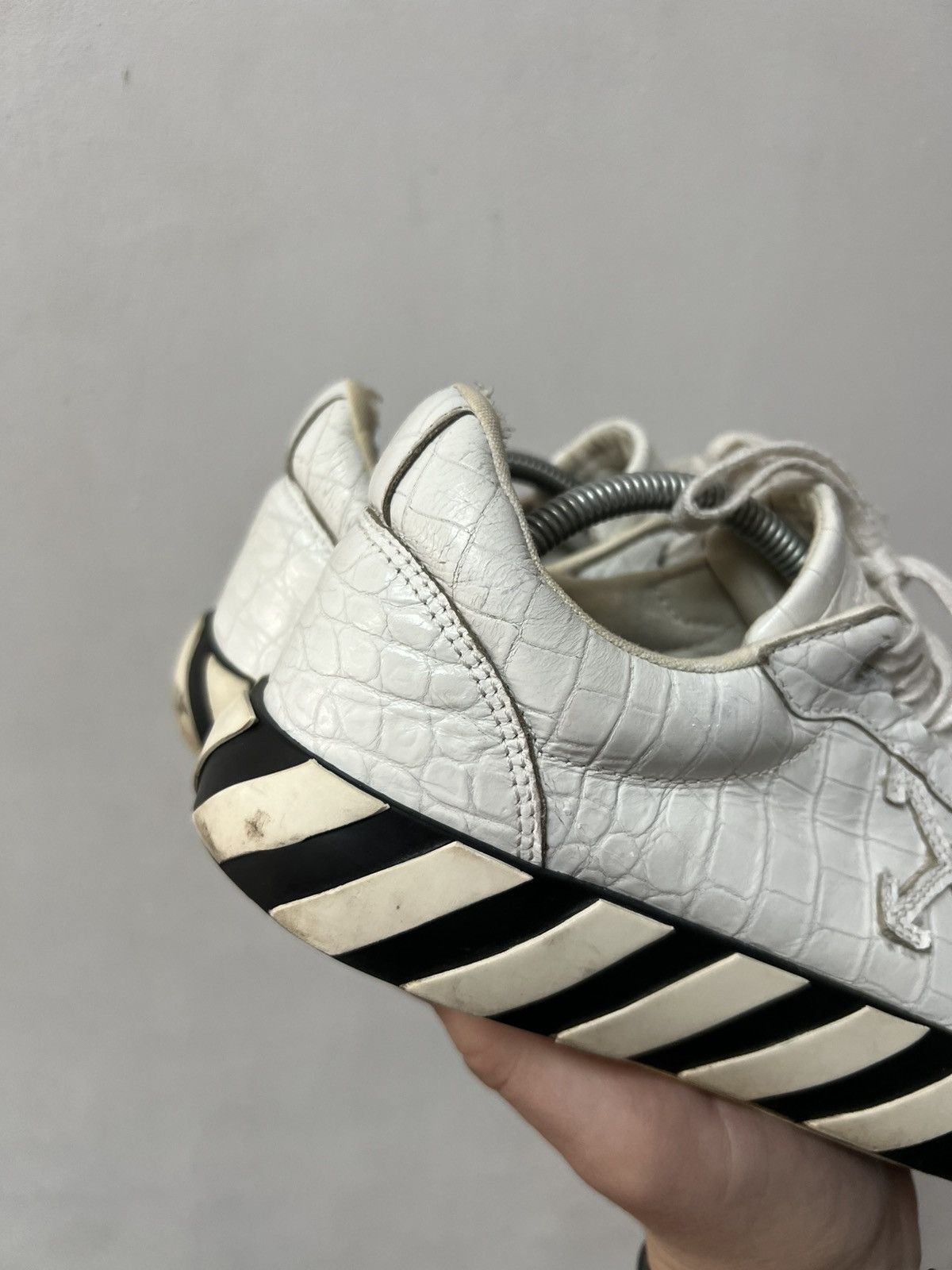 Off-White Off-White Low Vulcanized white/white Sneaker Leather Size US 8 / EU 41 - 5 Thumbnail