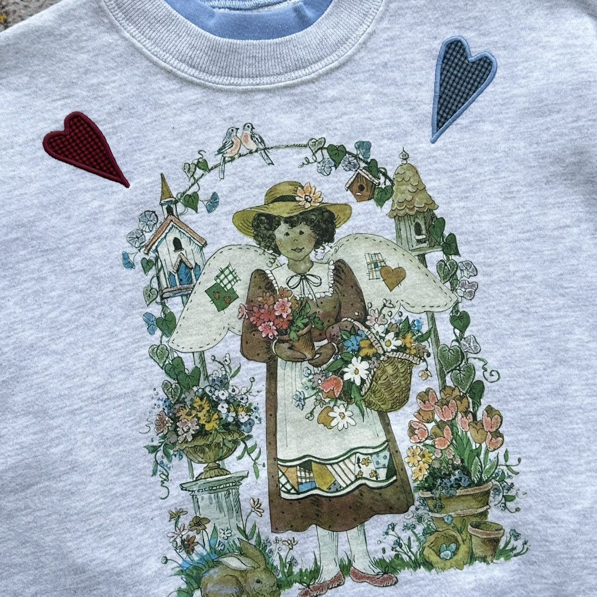 Lee VINTAGE 80S LEE ANGEL COTTAGECORE SWEATSHIRT USA Size US M / EU 48-50 / 2 - 4 Thumbnail