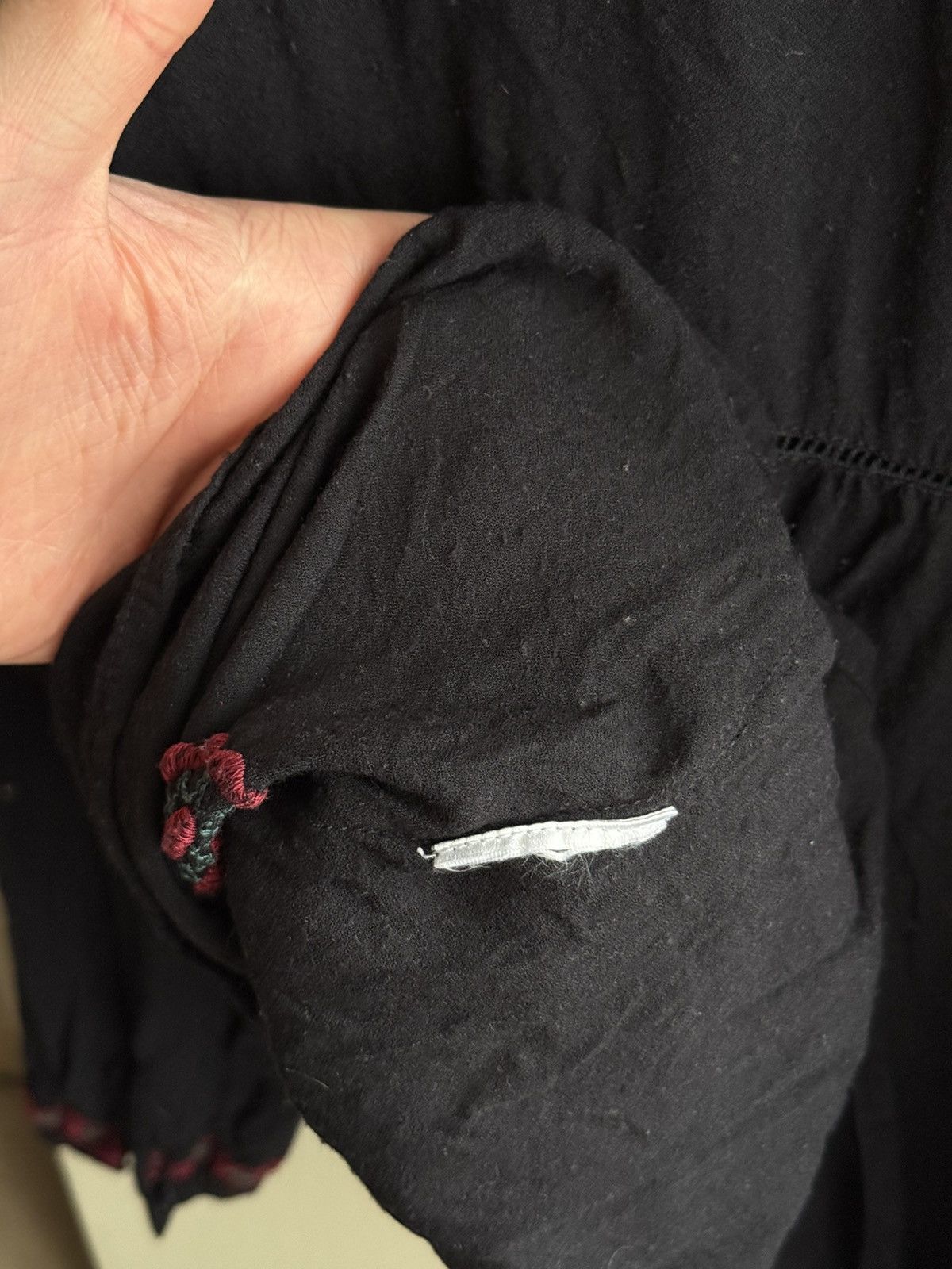 Sezane SéZane black blouse sezane embroidered Size 38 Size M / US 6-8 / IT 42-44 - 6 Thumbnail