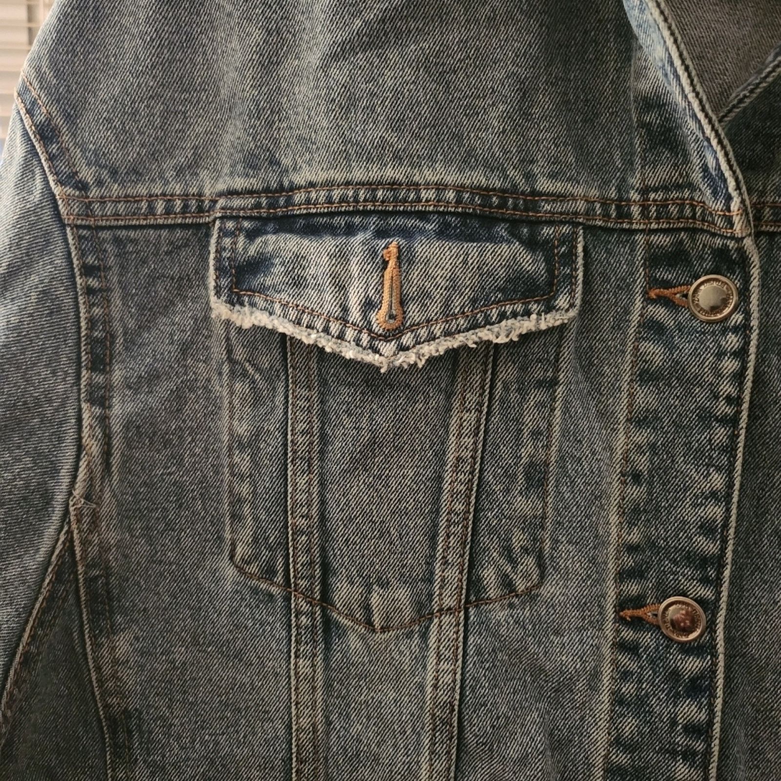 Zara Zara Denim Jacket Size L / US 10 / IT 46 - 3 Thumbnail