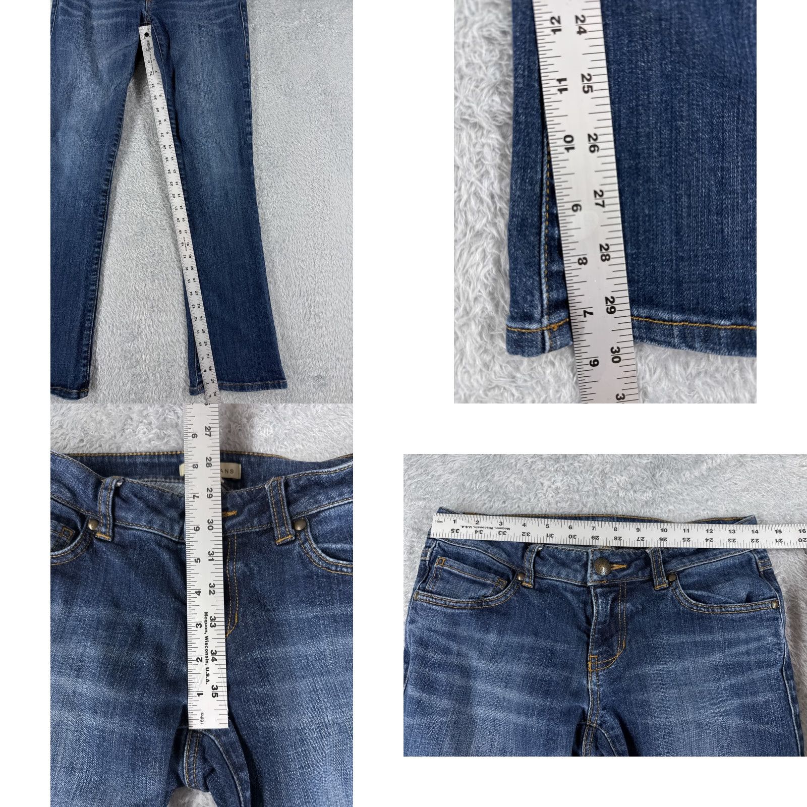 Vintage Cabi Jeans Bootcut Denim Blue 26x30 Regular 26 Waist 30 Inseam Women 2 Cotton Blend Stretch Medium Wash 5-Pocket Jeans Size 26" / US 2 / IT 38 - 8 Thumbnail