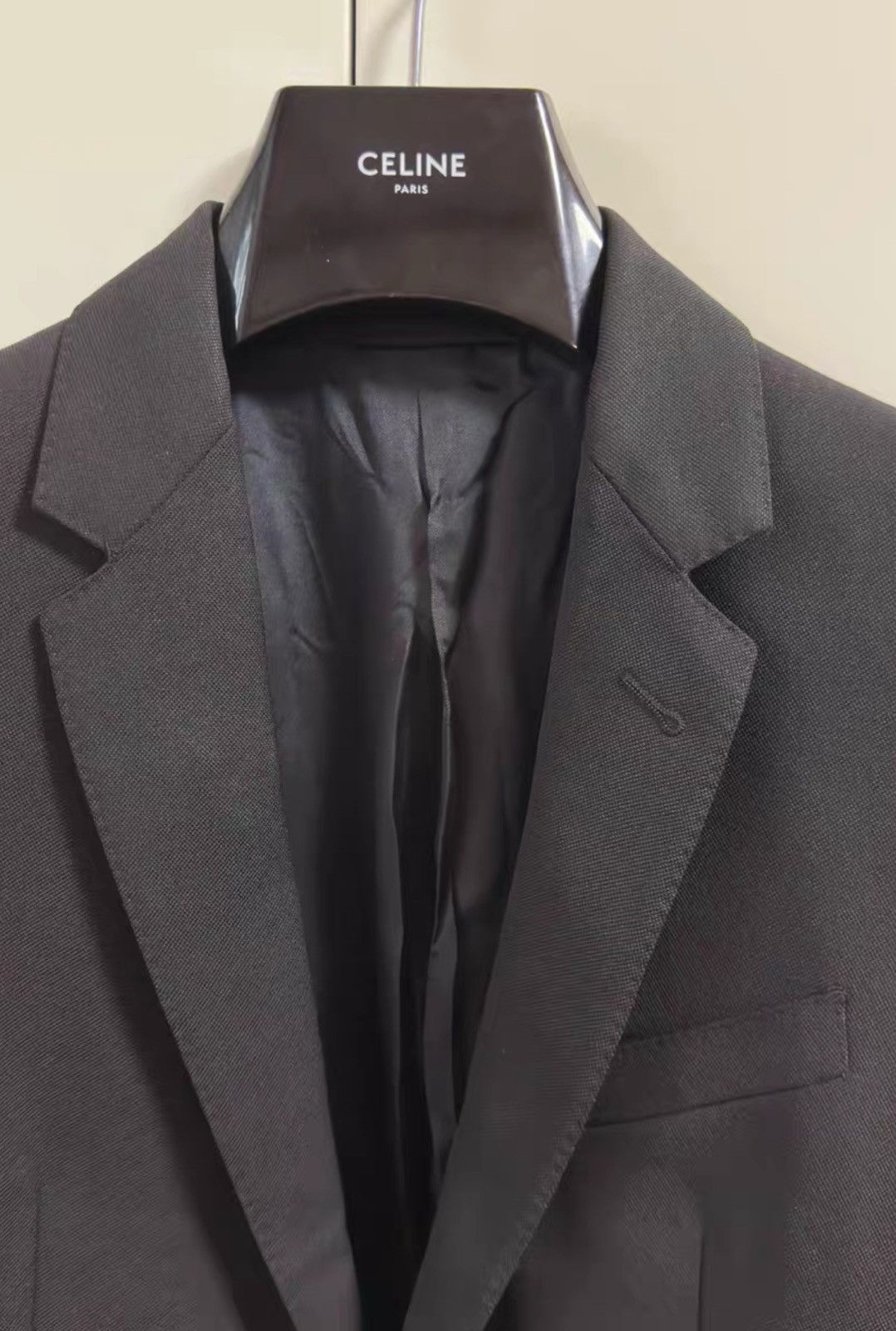Celine Celine Women’s Black Basic Suit Jacket – Wool Blazer Size S / US 4 / IT 40 - 2 Thumbnail