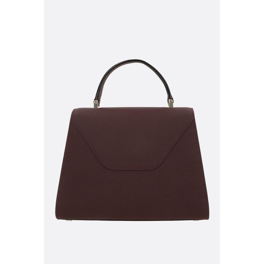 Valextra VALEXTRA Iside Medium Amaranth Red Grainy Leather Handbag Ne Size ONE SIZE - 3 Thumbnail