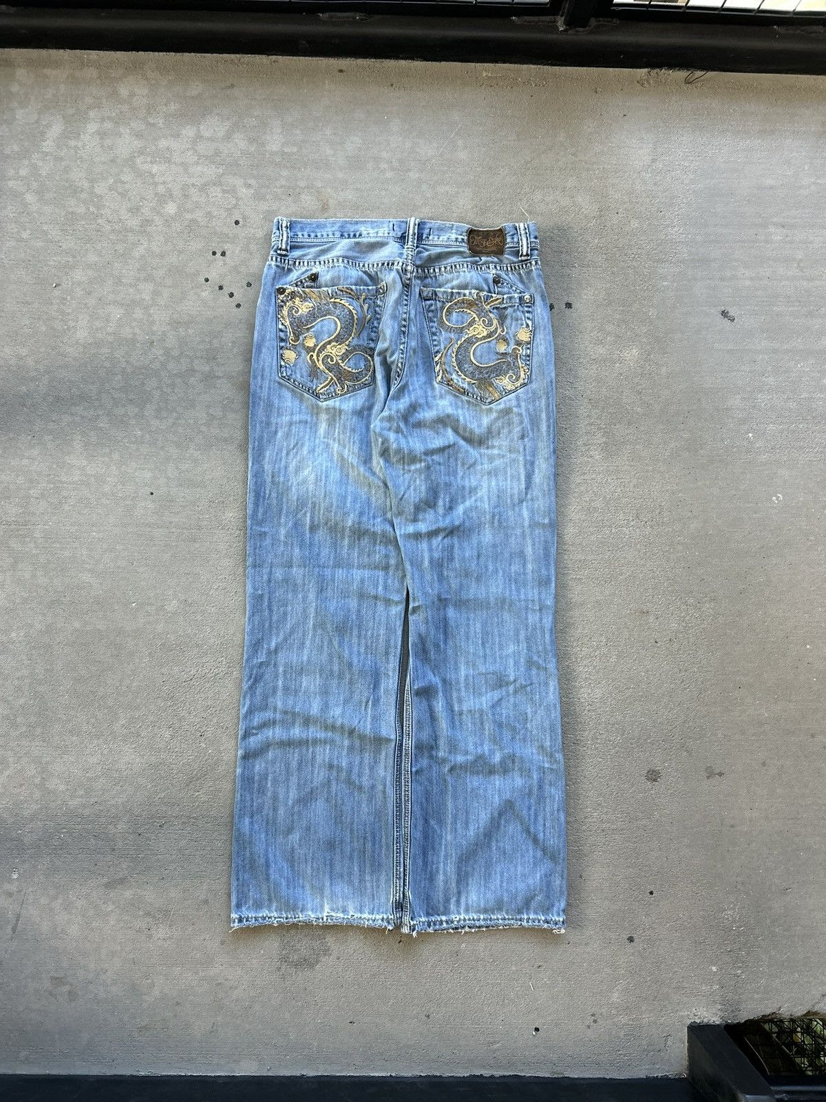 Marc Ecko Y2K Marc Ecko Dragon Embroidered Jeans Size US 34 / EU 50 - 1 Thumbnail