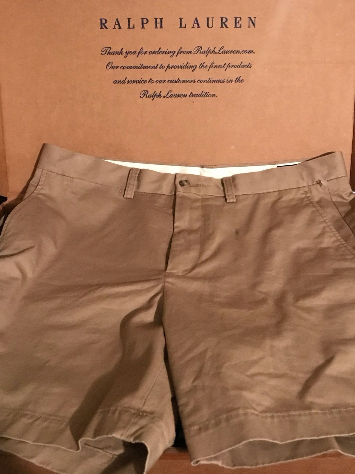 Polo Ralph Lauren Polo Ralph Lauren Men's Flat Front Chino 9in Shorts Size 33 Size US 33 - 1 Thumbnail