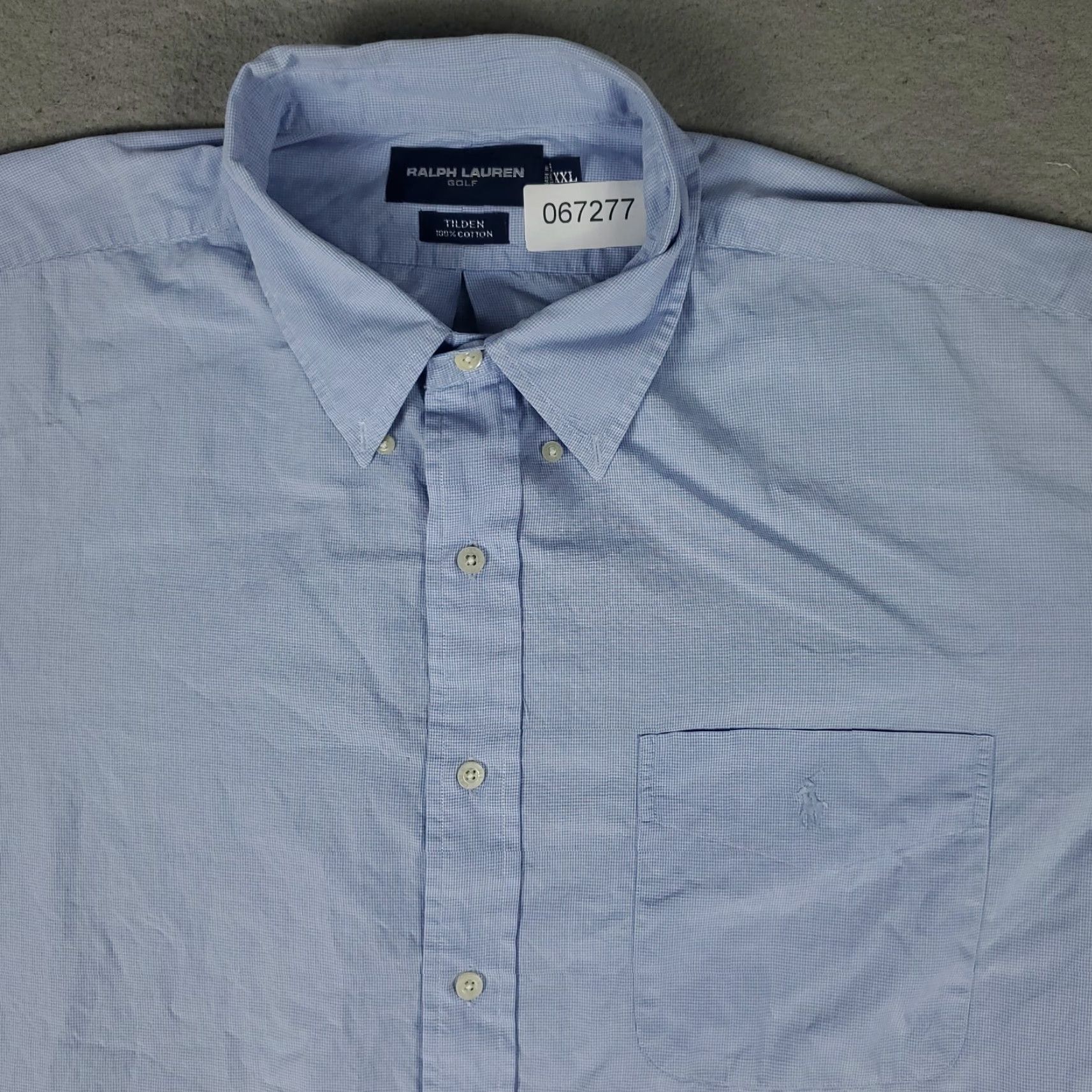 Ralph Lauren Ralph Lauren Shirt Mens 2XL Blue Pony Button Up Short Sleeve Shirt Size US XXL / EU 58 / 5 - 2 Thumbnail