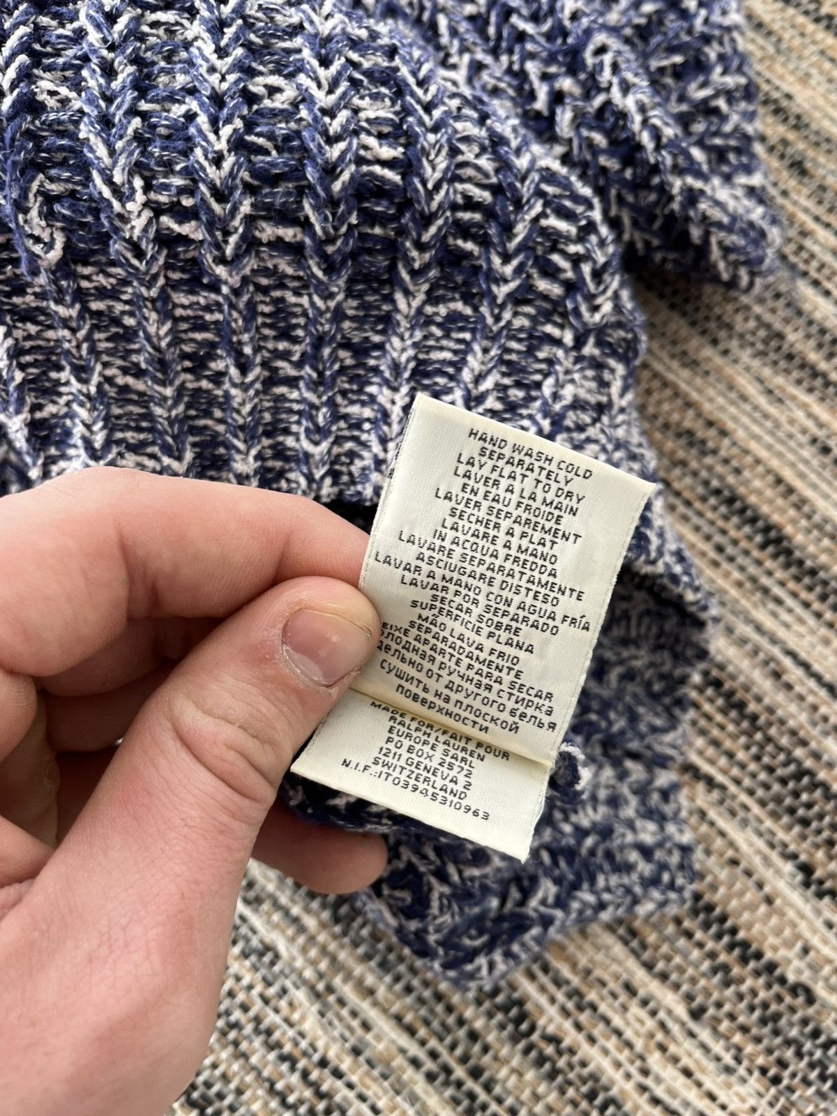 Denim & Supply Ralph Lauren Vintage Polo Ralph Lauren Denim Supply Blue Knit Cardigan Size L / US 10 / IT 46 - 17 Thumbnail